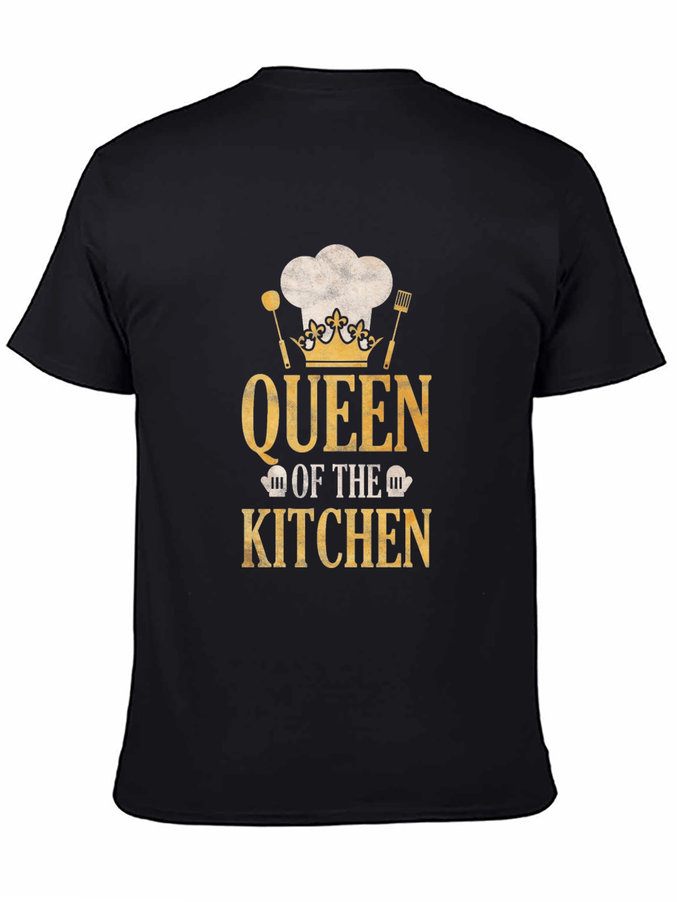 Queen of the Kitchen T-Shirt - Chef Hat Design
