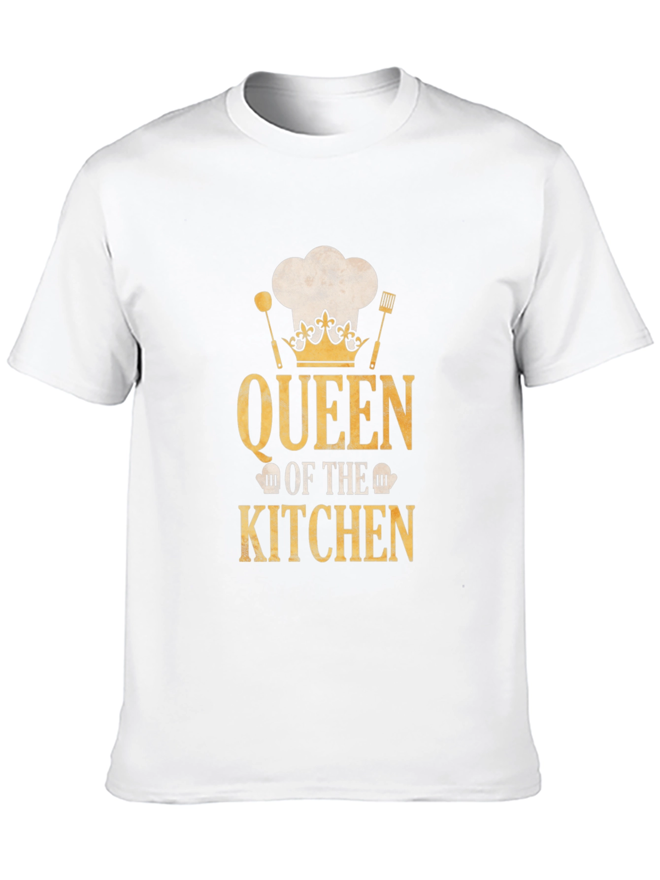 Queen of the Kitchen T-Shirt - Chef Hat Design