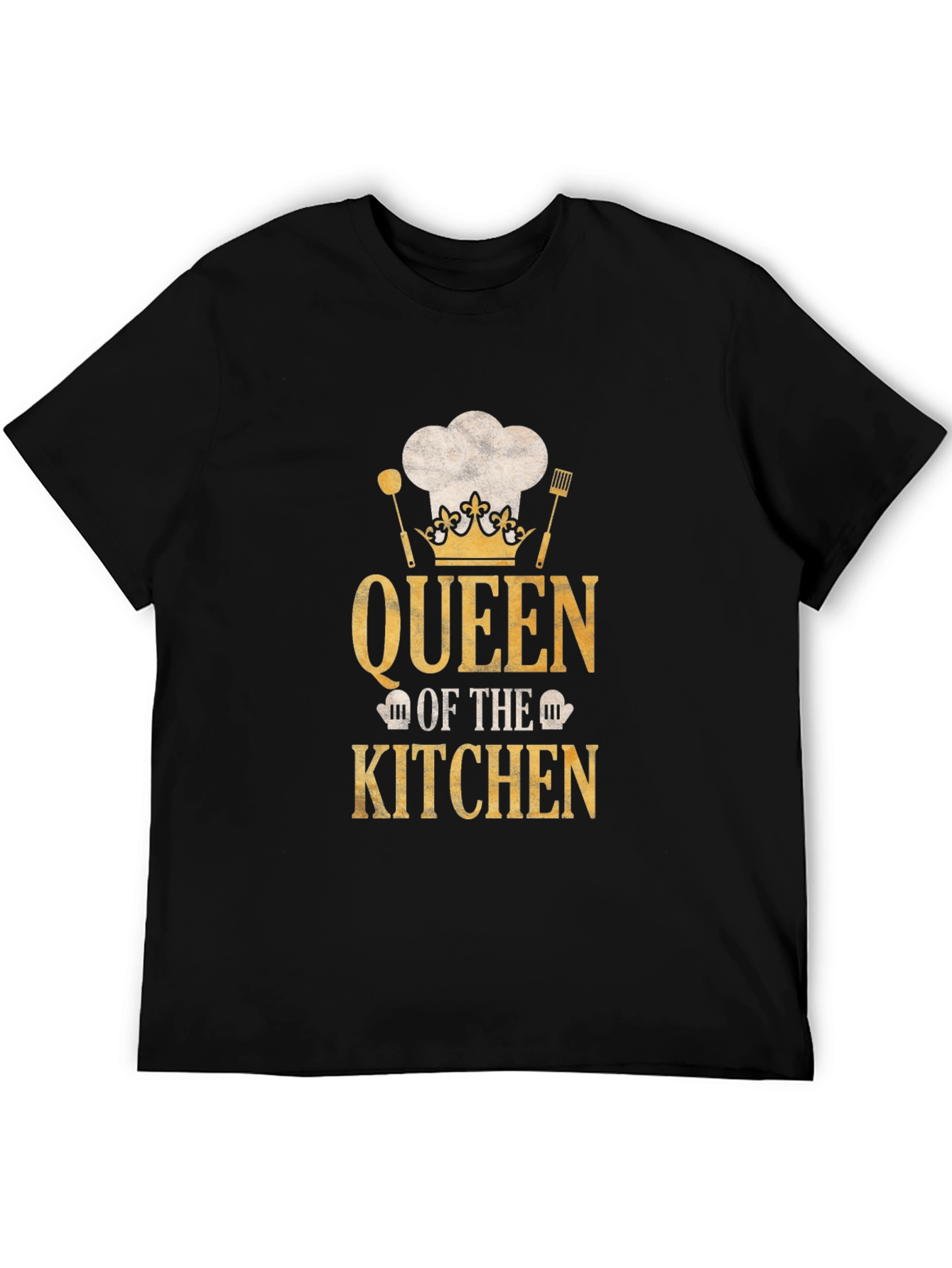 Queen of the Kitchen T-Shirt - Chef Hat Design