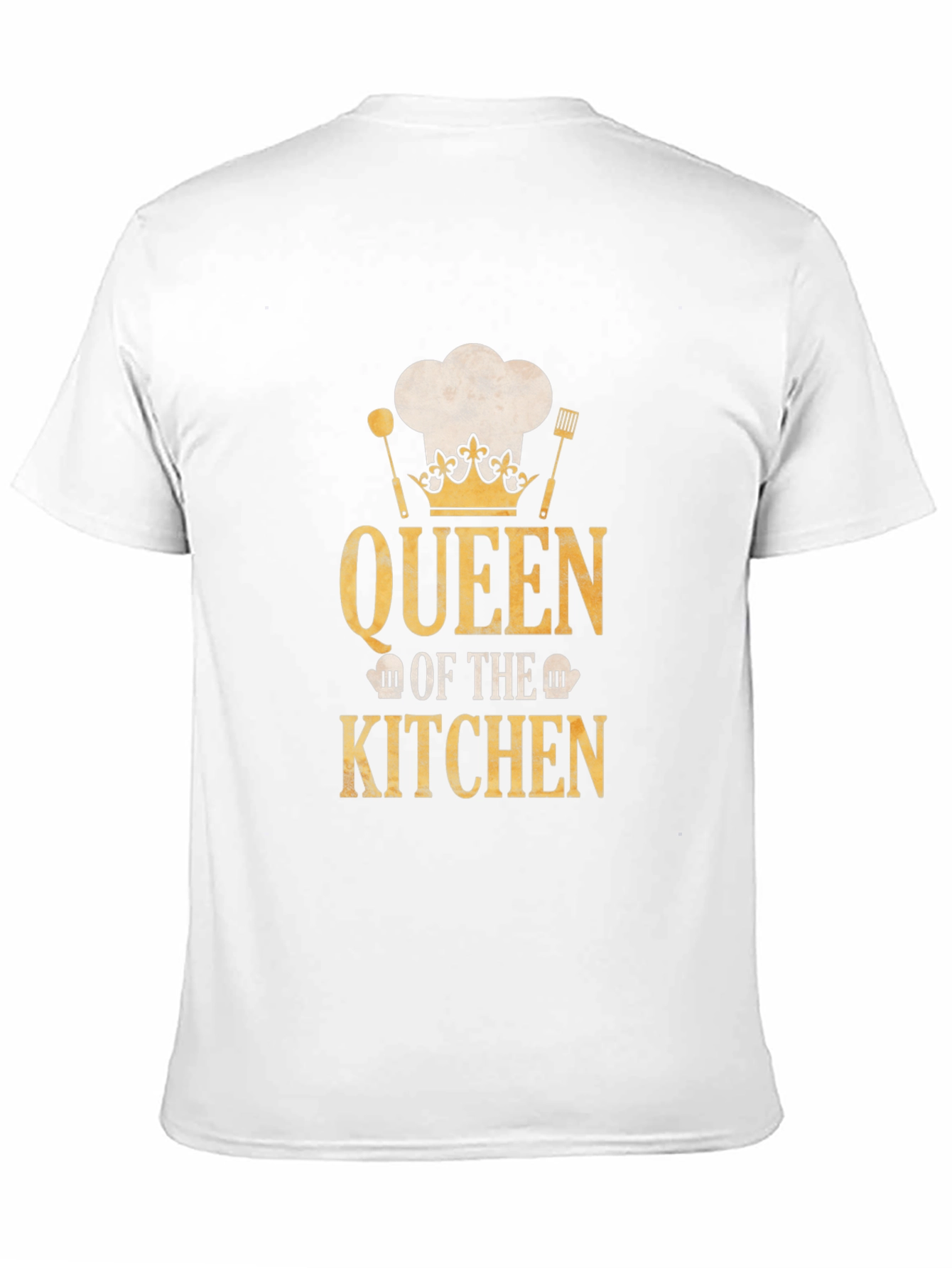 Queen of the Kitchen T-Shirt - Chef Hat Design