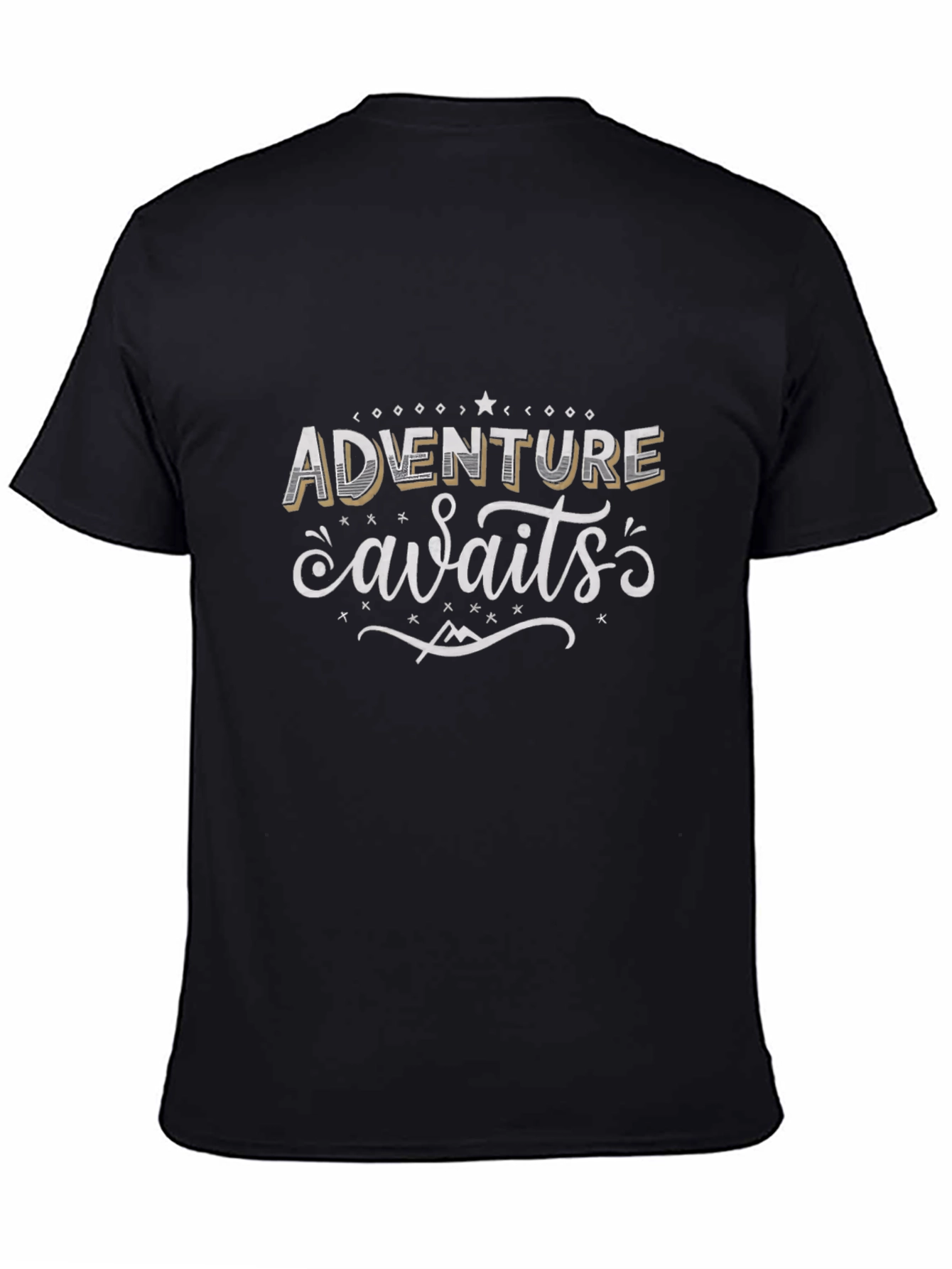 Adventure Awaits Graphic Tee - Black