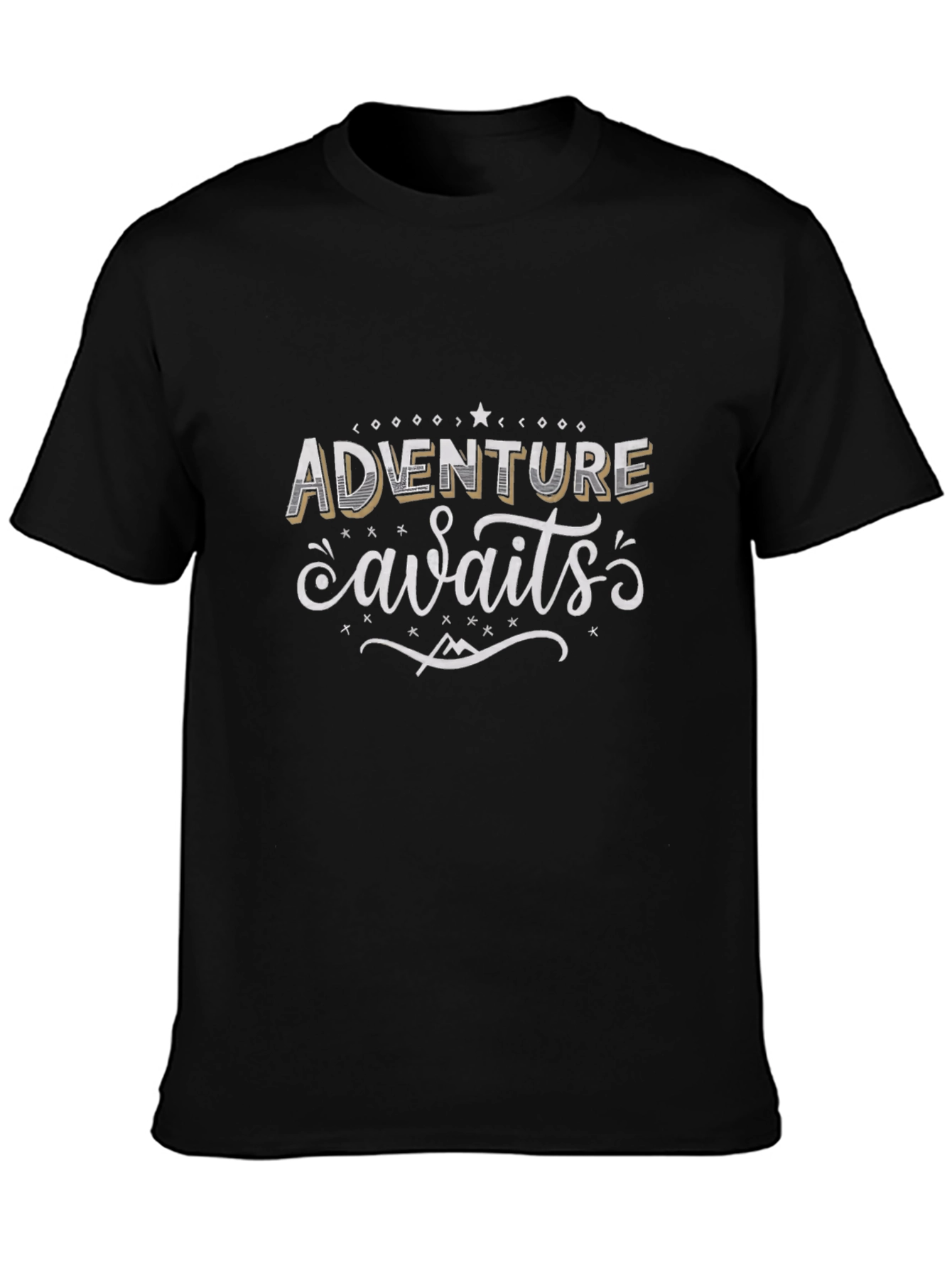 Adventure Awaits Graphic Tee - Black