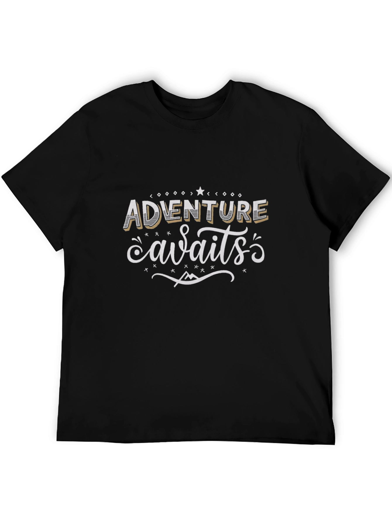Adventure Awaits Graphic Tee - Black