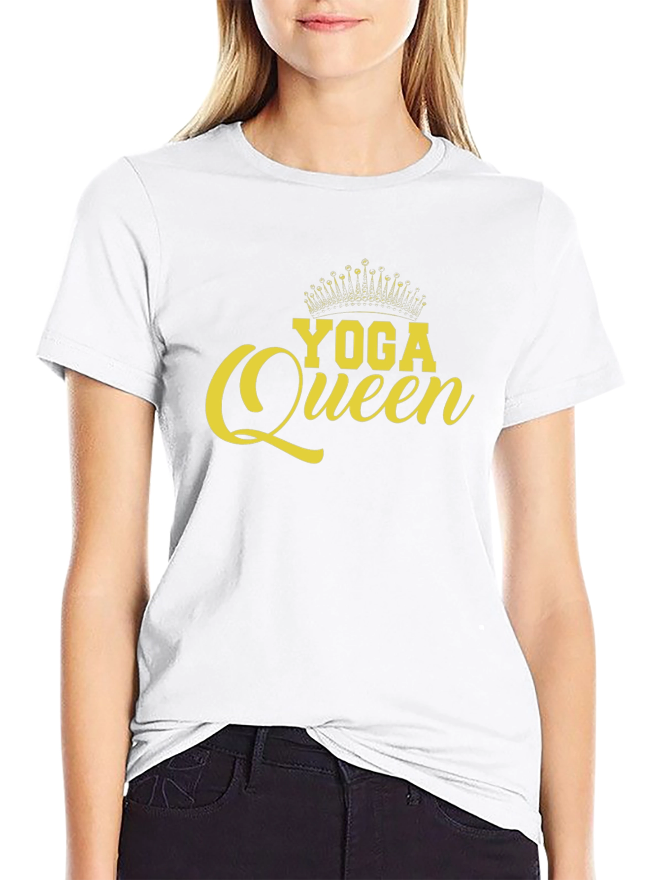 Yoga Queen Black T-Shirt