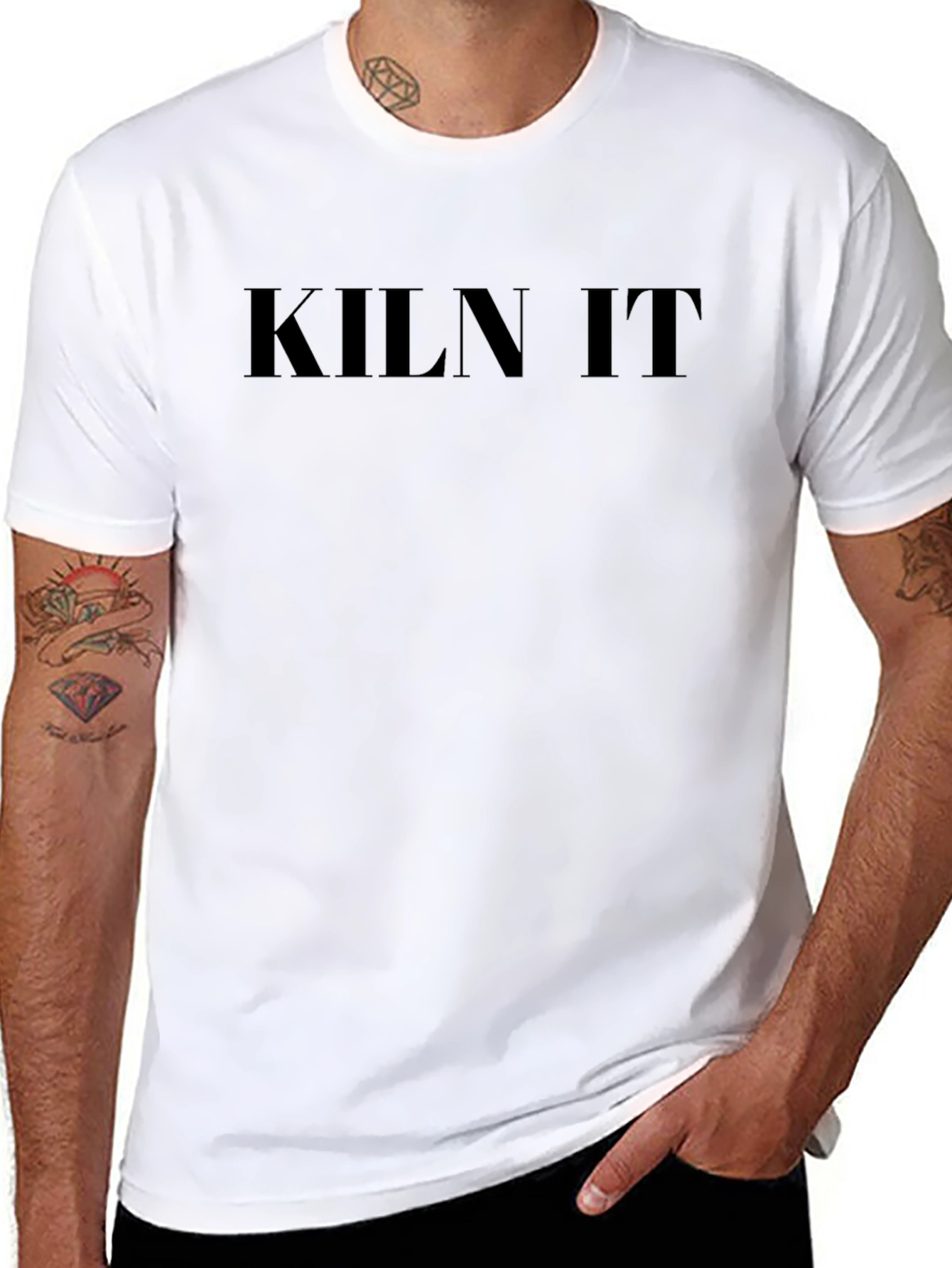 Kiln It - Mens Black Graphic T-Shirt