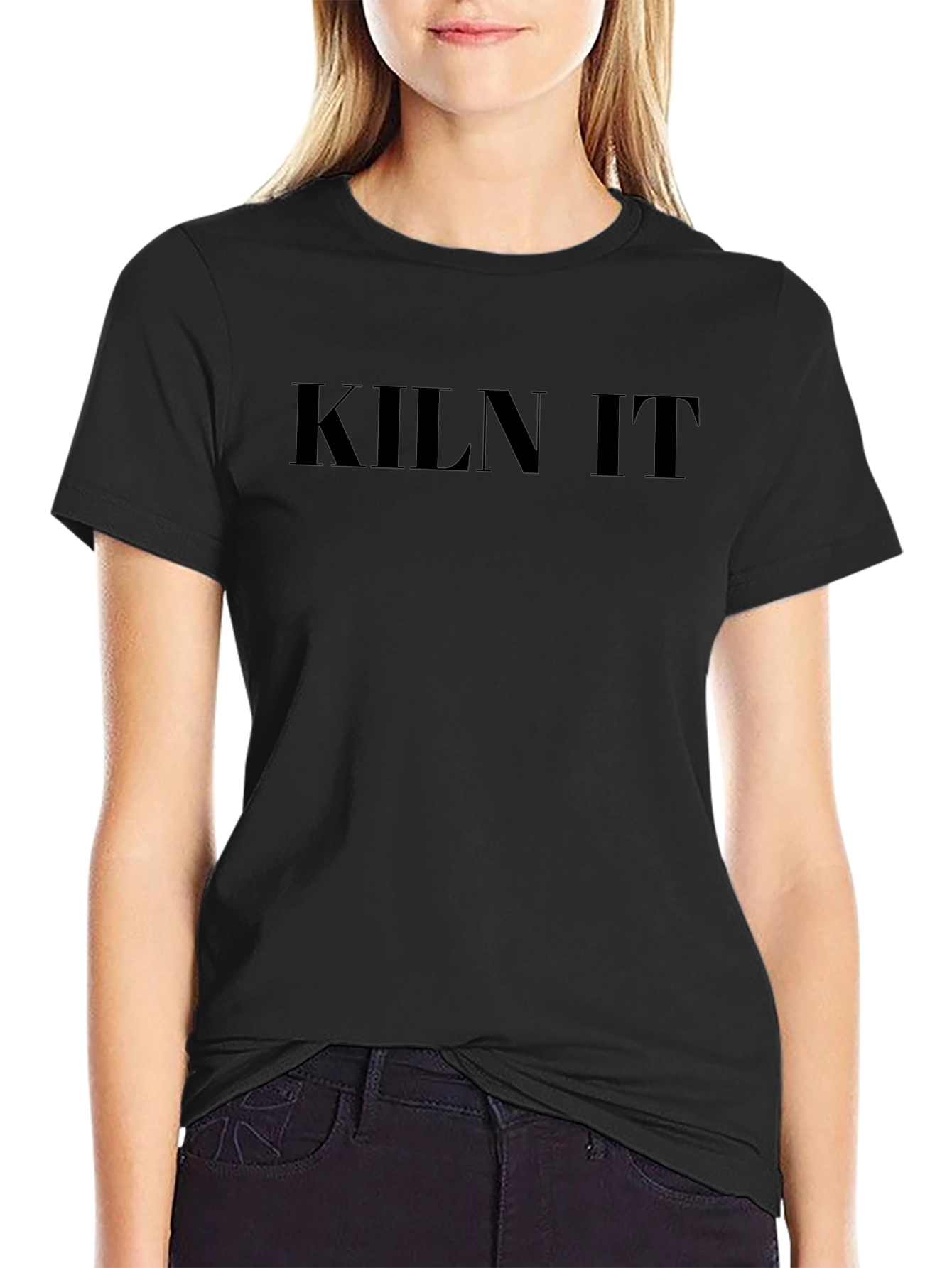 Kiln It - Mens Black Graphic T-Shirt