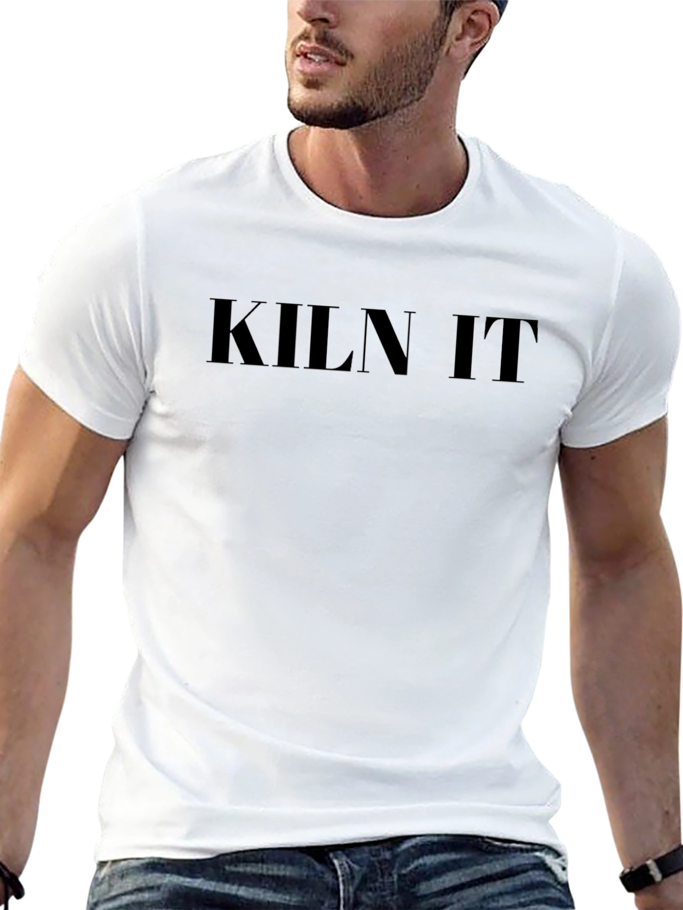 Kiln It - Mens Black Graphic T-Shirt