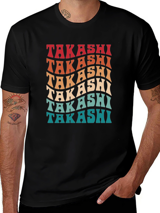 Retro Takashi T-Shirt - Vintage Style Name Tee