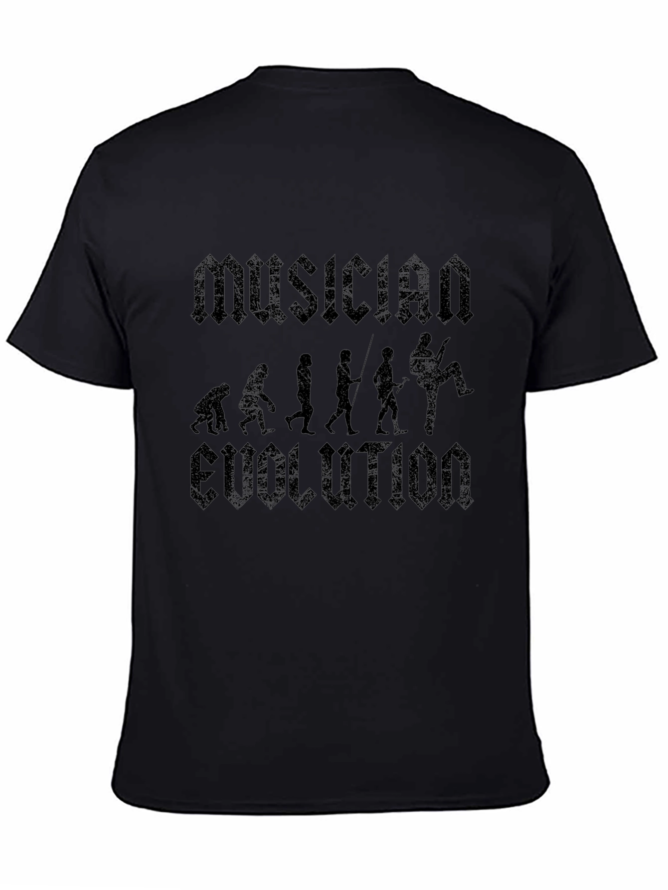Musician Evolution Black T-Shirt