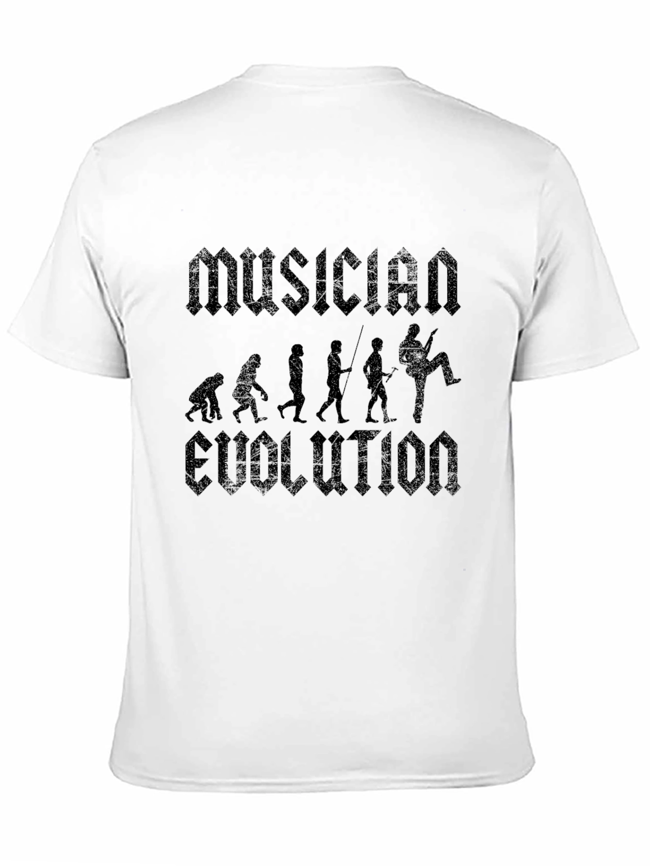 Musician Evolution Black T-Shirt