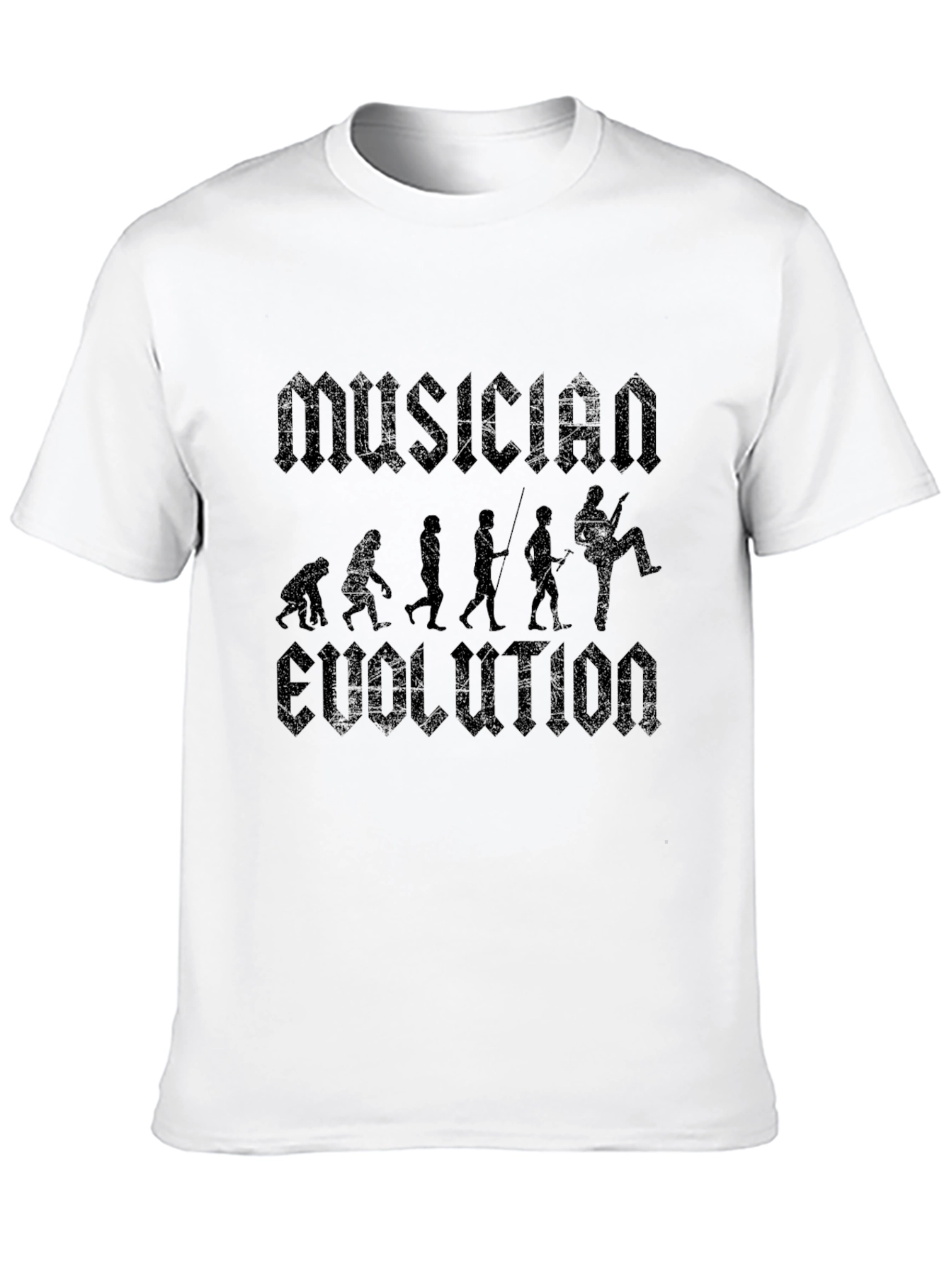 Musician Evolution Black T-Shirt