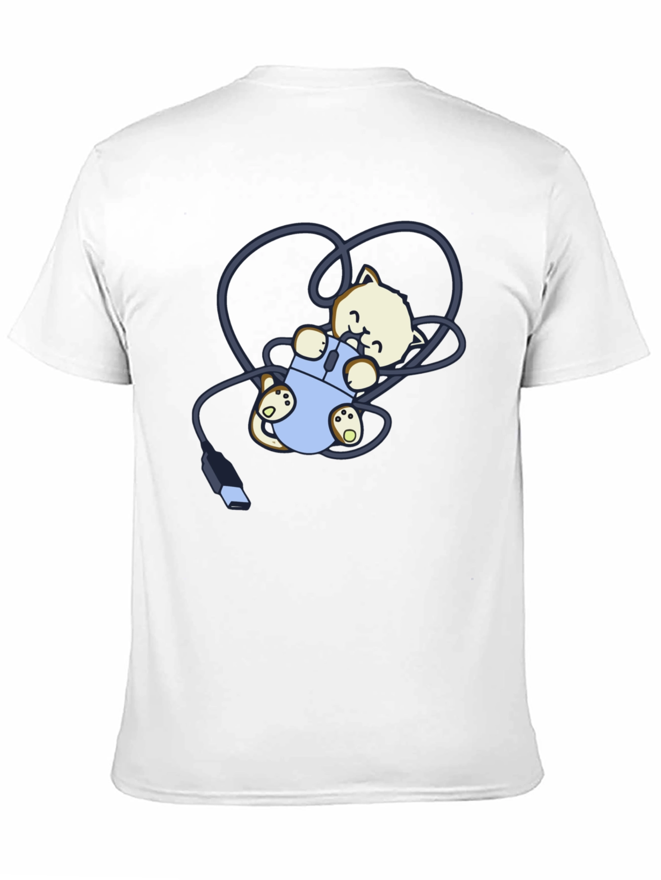 Cute Kitten Computer Mouse T-Shirt