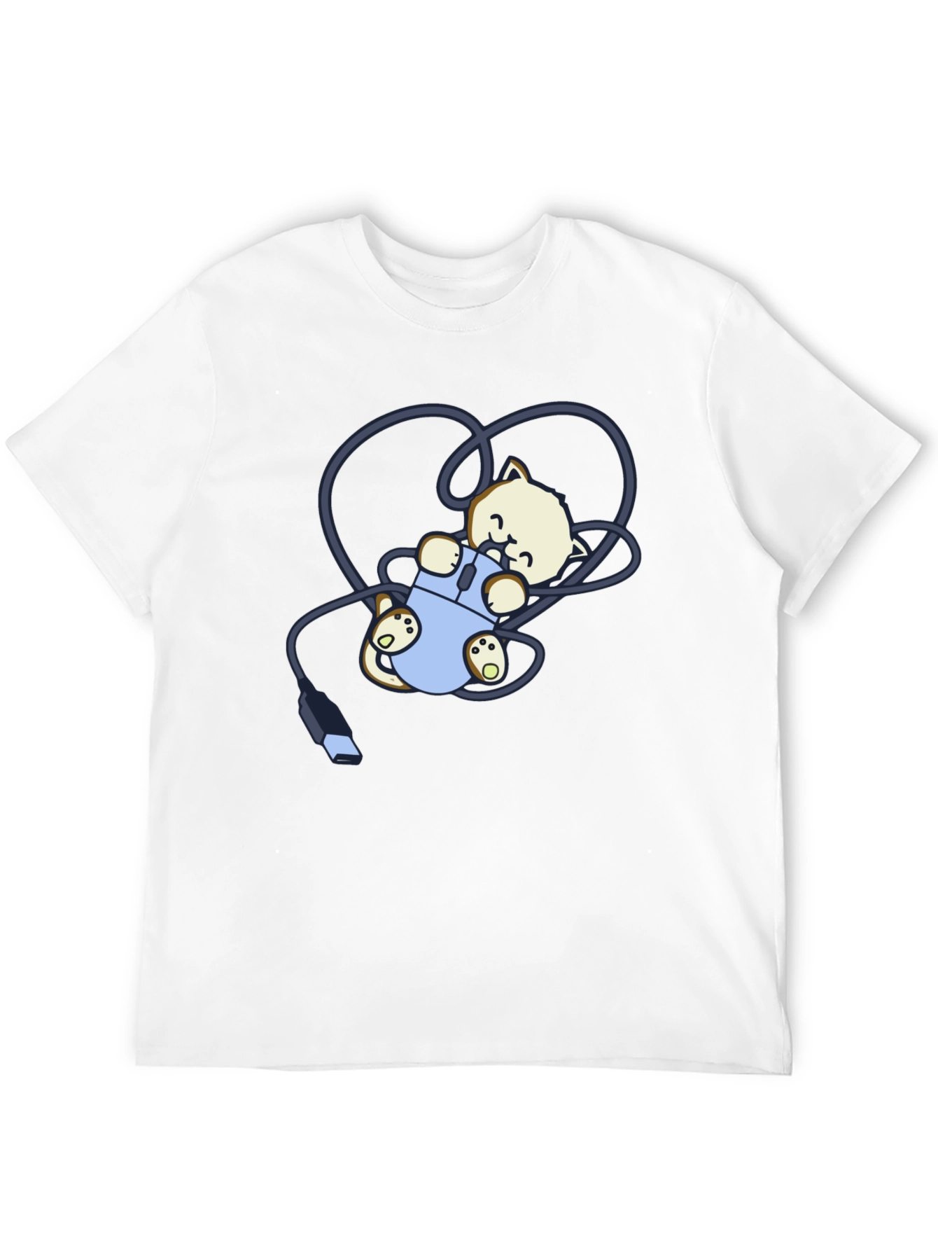 Cute Kitten Computer Mouse T-Shirt