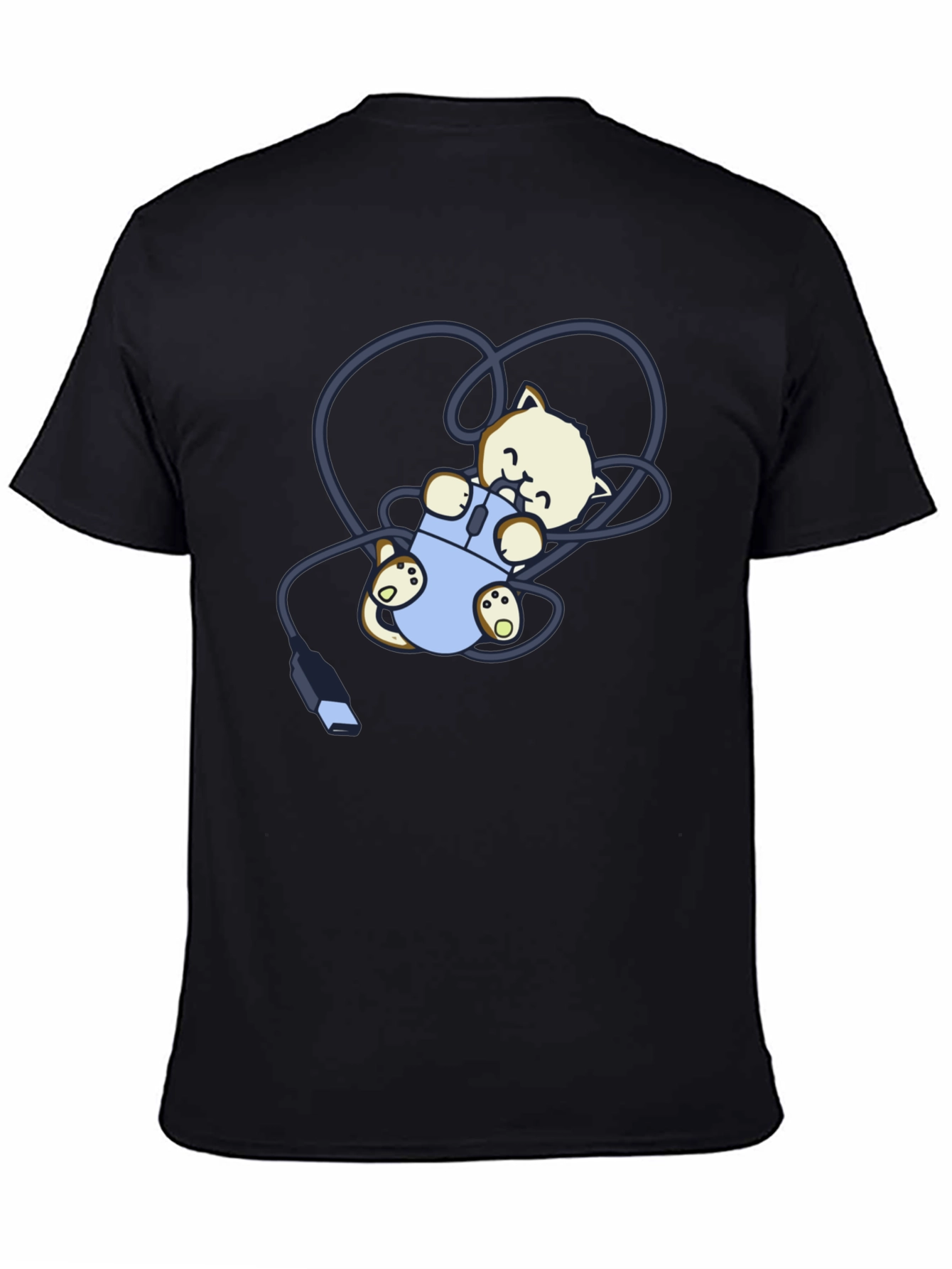 Cute Kitten Computer Mouse T-Shirt