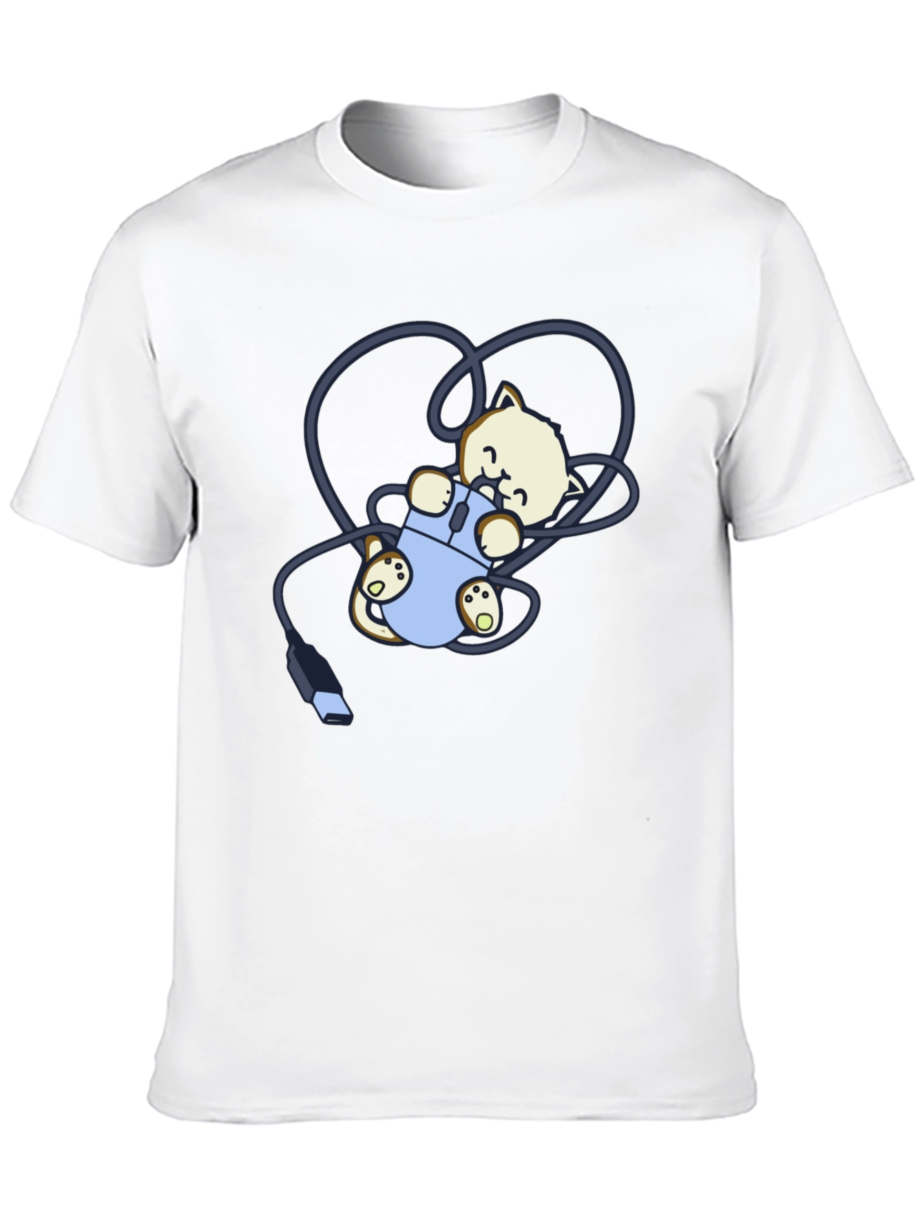 Cute Kitten Computer Mouse T-Shirt