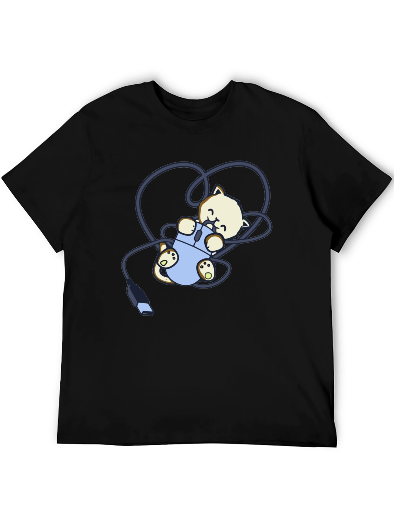 Cute Kitten Computer Mouse T-Shirt