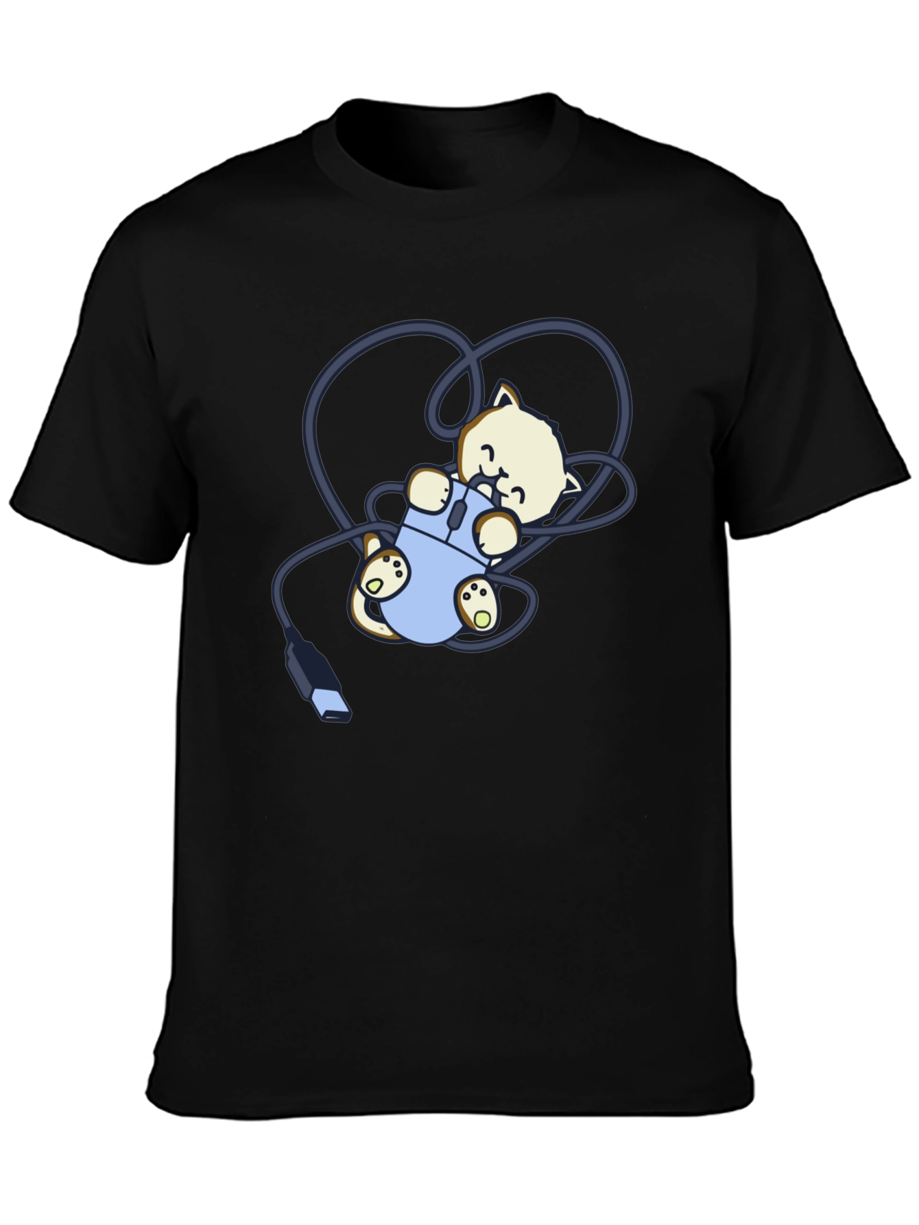 Cute Kitten Computer Mouse T-Shirt