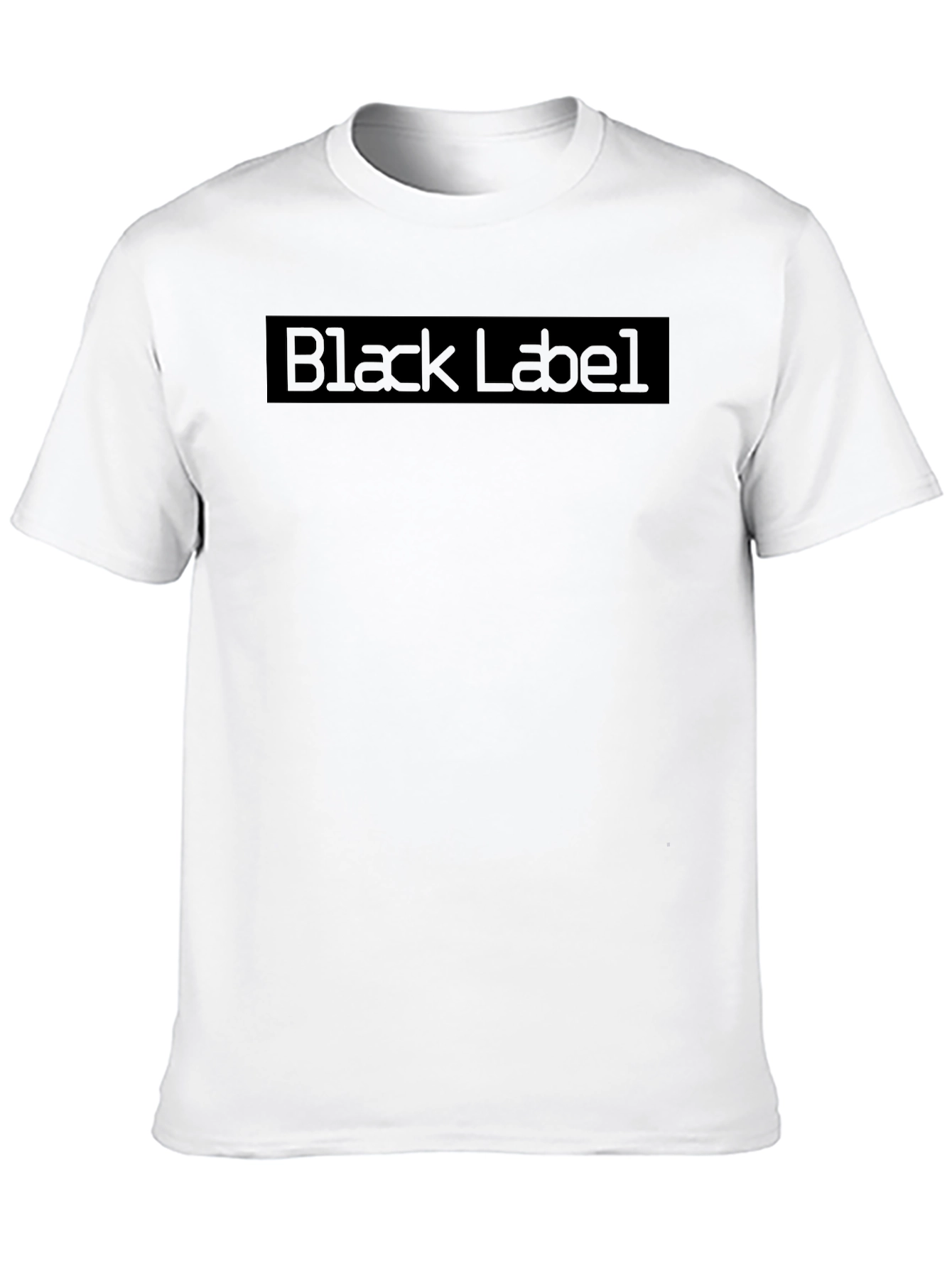 Black Label Graphic Print Mens T-Shirt