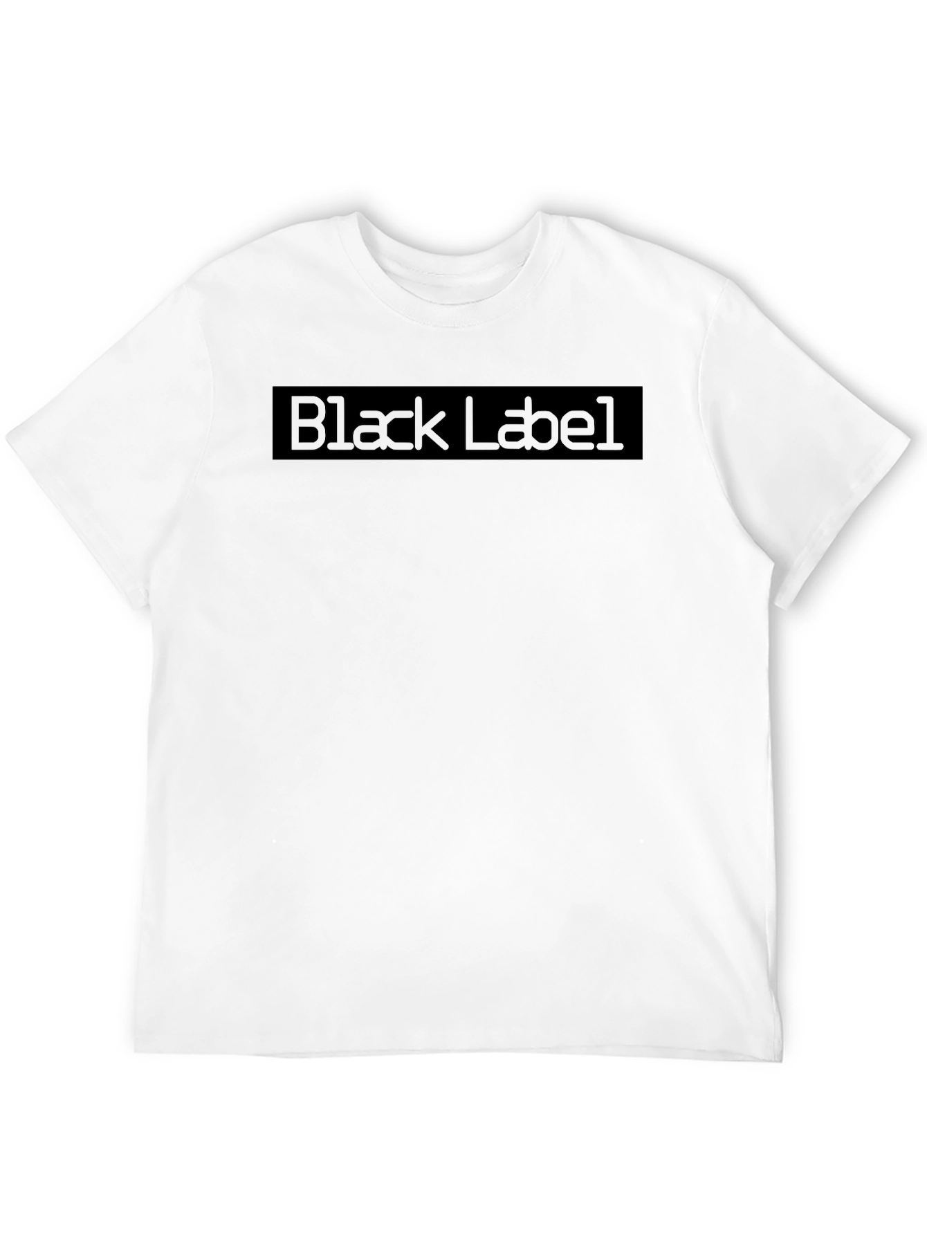 Black Label Graphic Print Mens T-Shirt