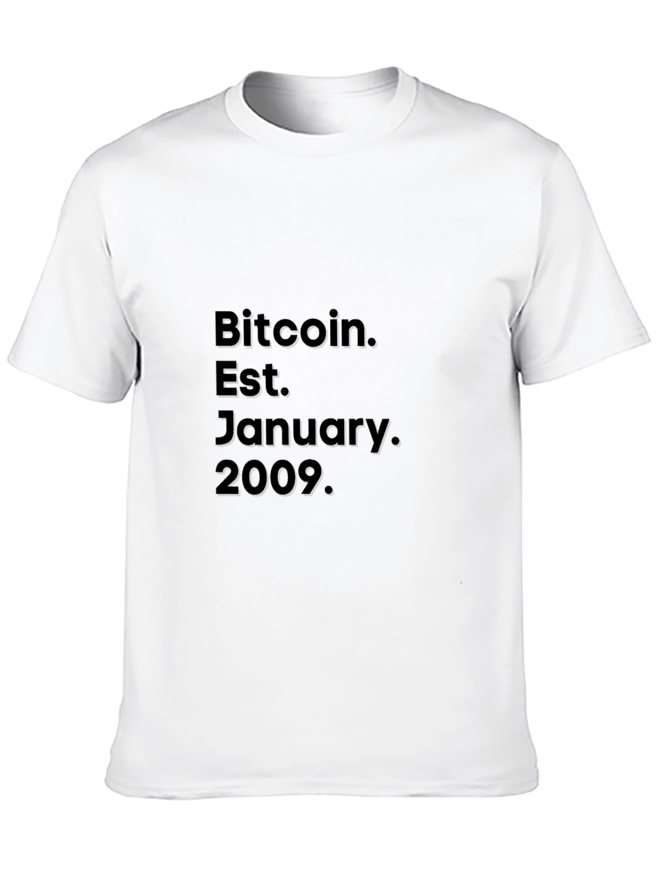 Bitcoin Est. January 2009 Black T-Shirt