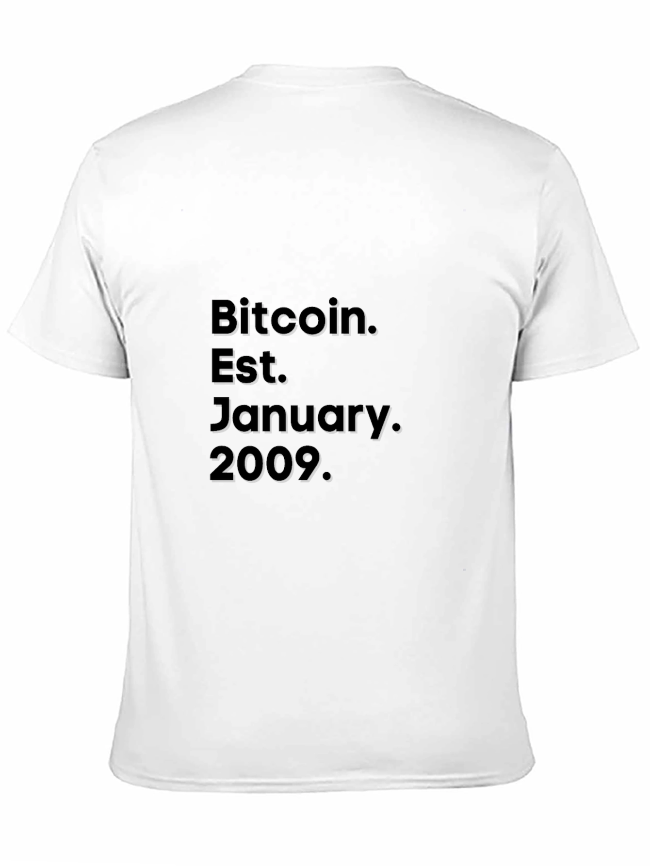 Bitcoin Est. January 2009 Black T-Shirt