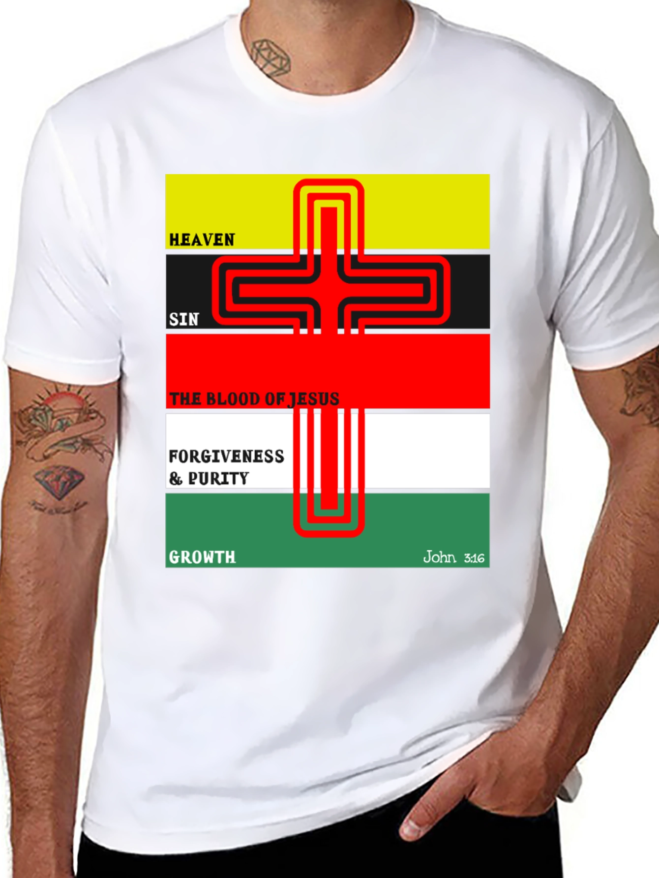 Heaven Sin Jesus Graphic T-Shirt