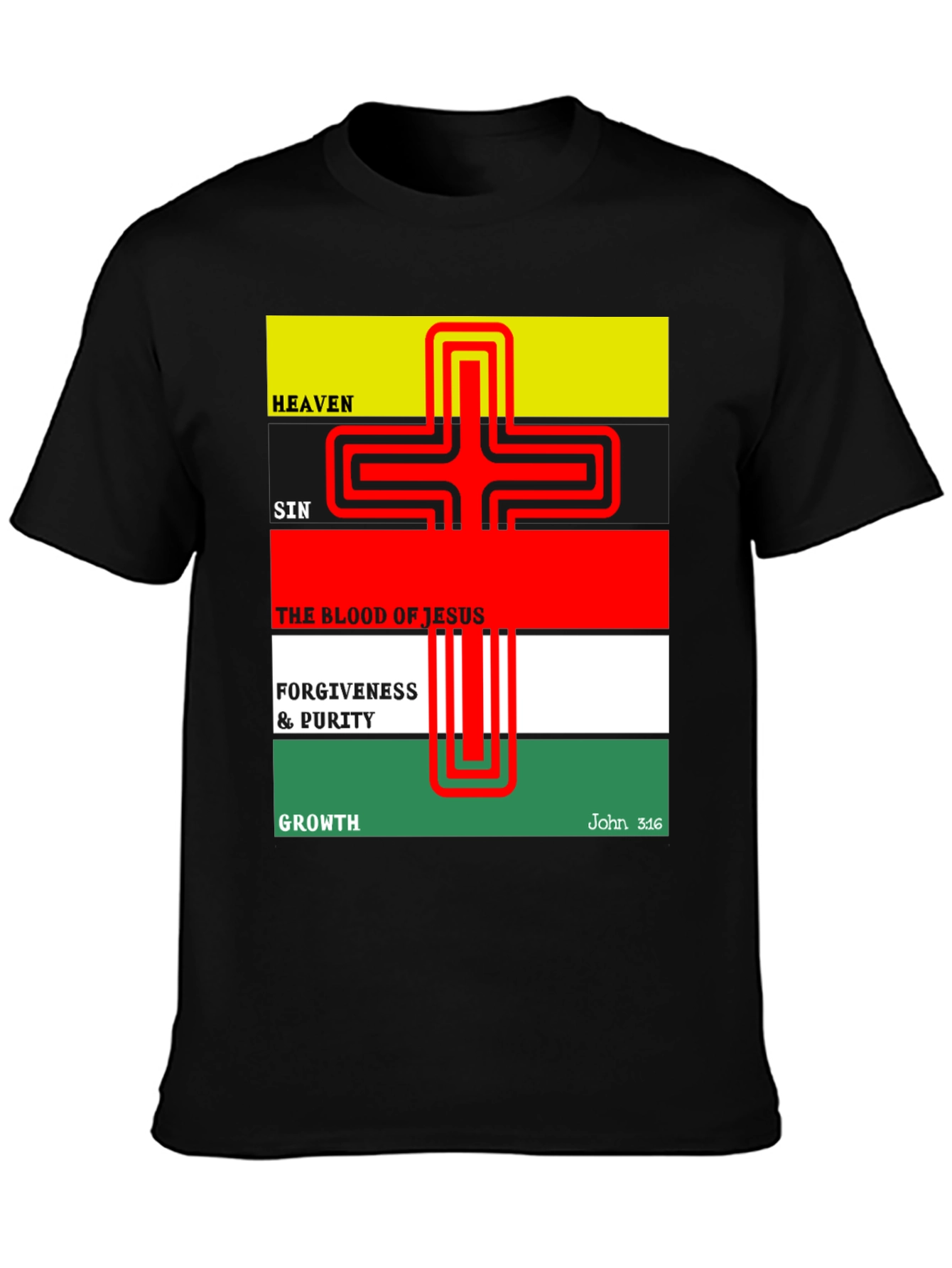 Heaven Sin Jesus Graphic T-Shirt