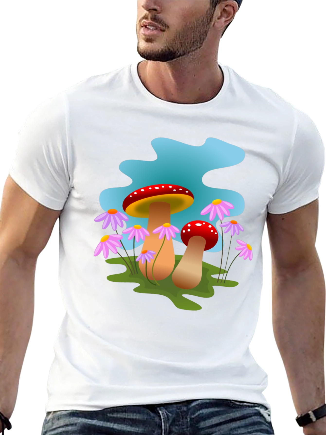Mushroom Graphic Tee - Whimsical Style