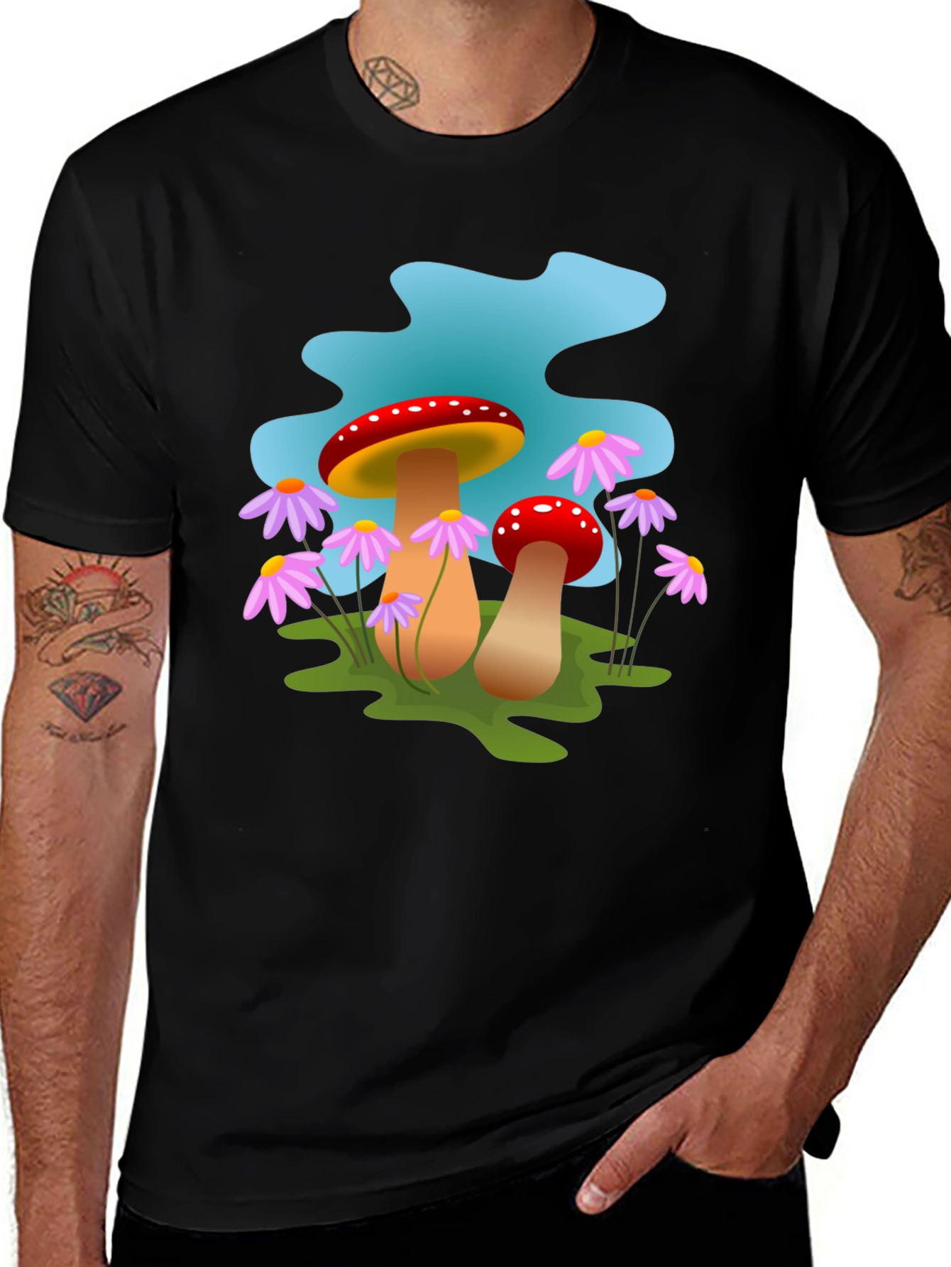 Mushroom Graphic Tee - Whimsical Style