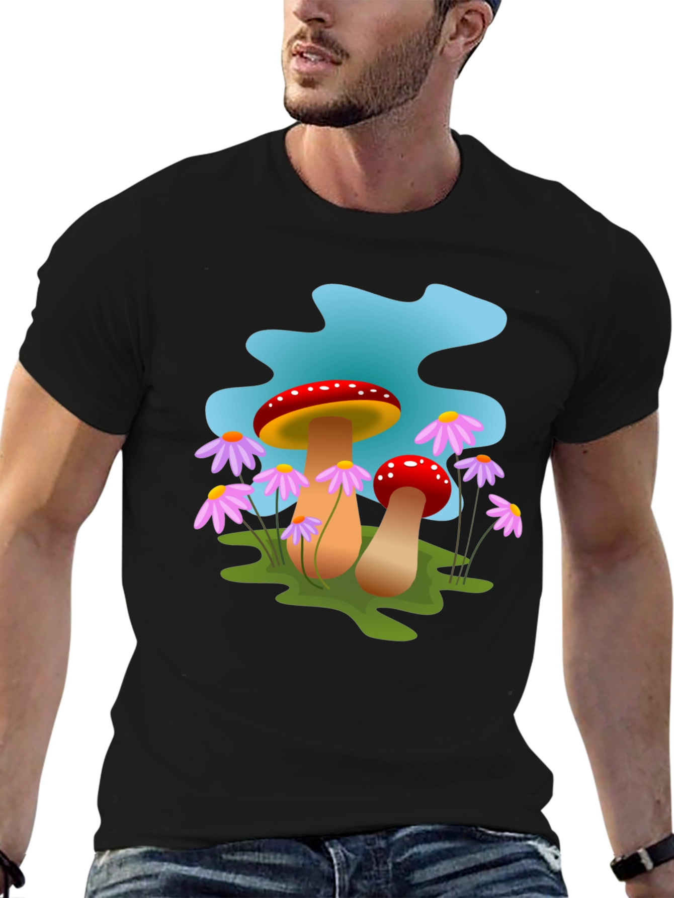 Mushroom Graphic Tee - Whimsical Style
