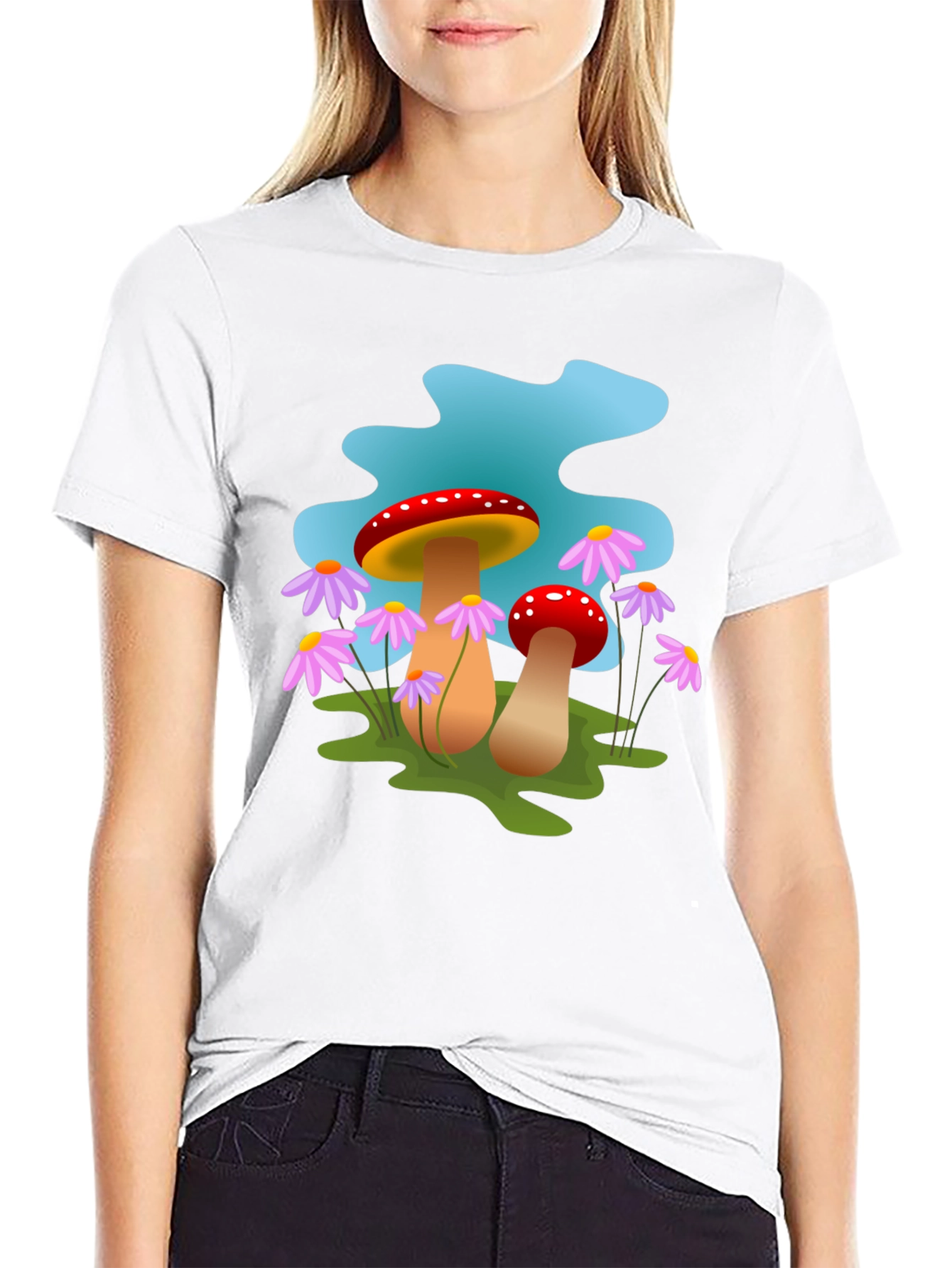 Mushroom Graphic Tee - Whimsical Style