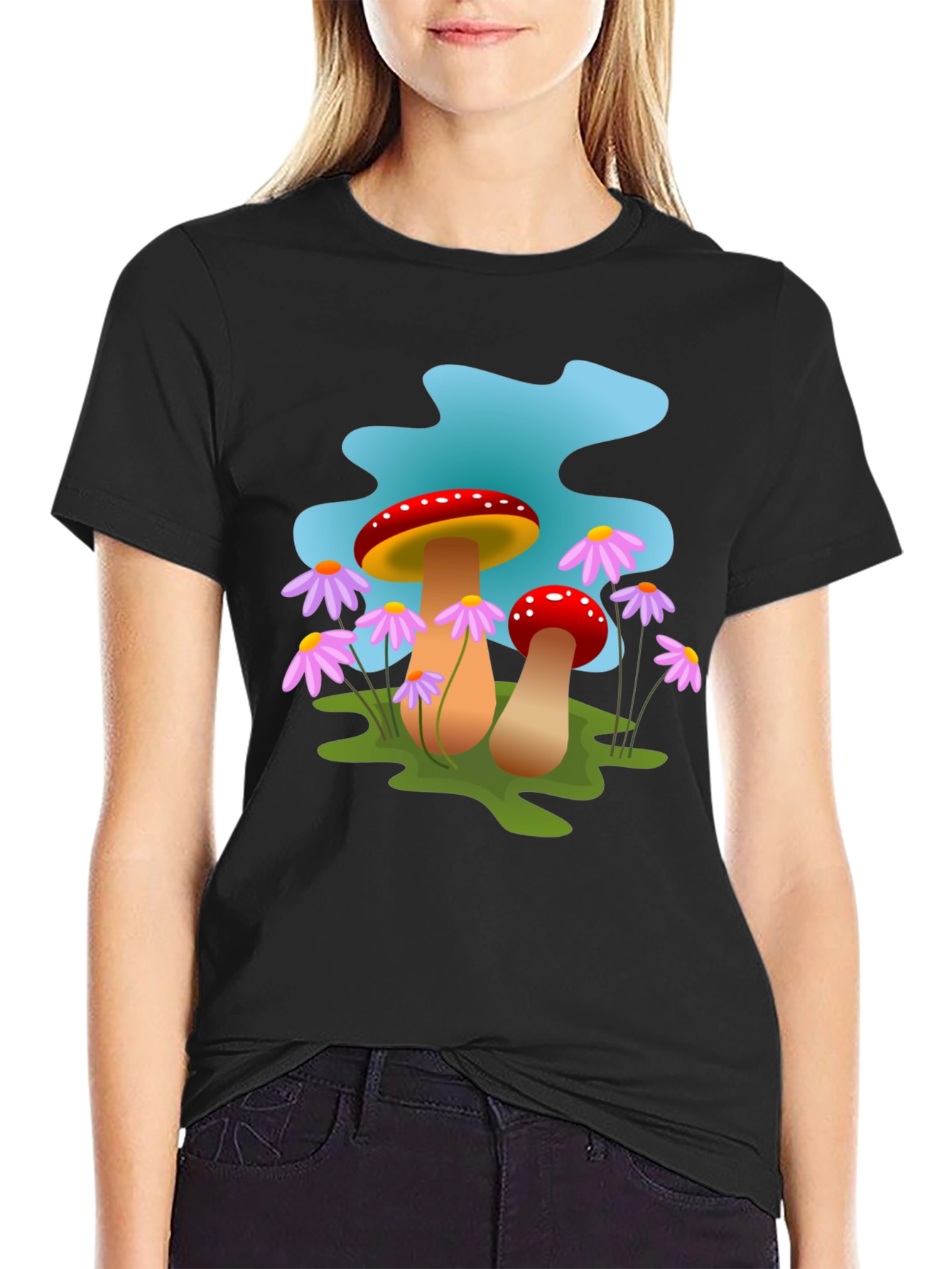 Mushroom Graphic Tee - Whimsical Style