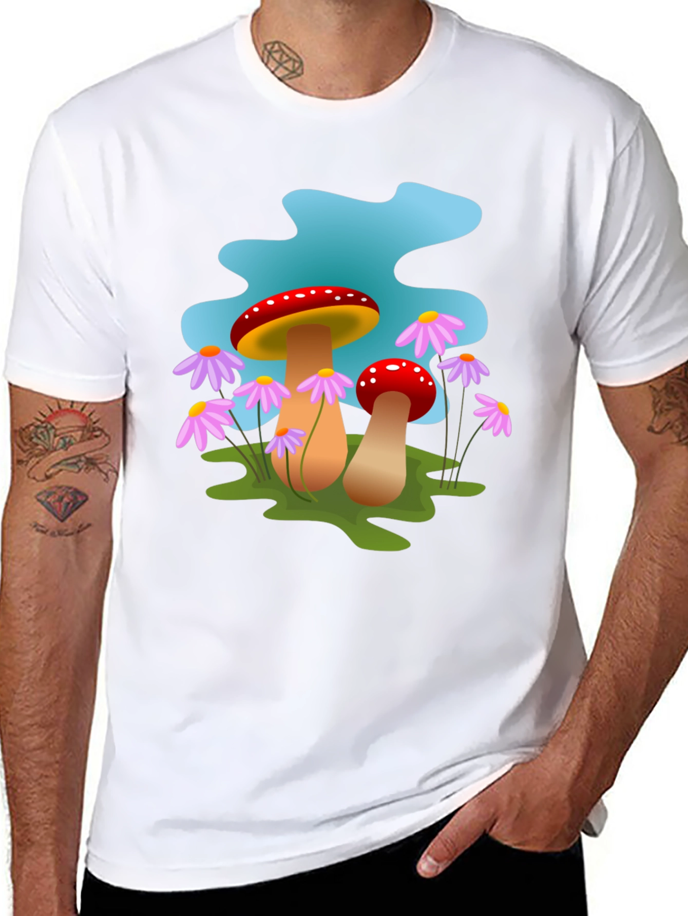 Mushroom Graphic Tee - Whimsical Style