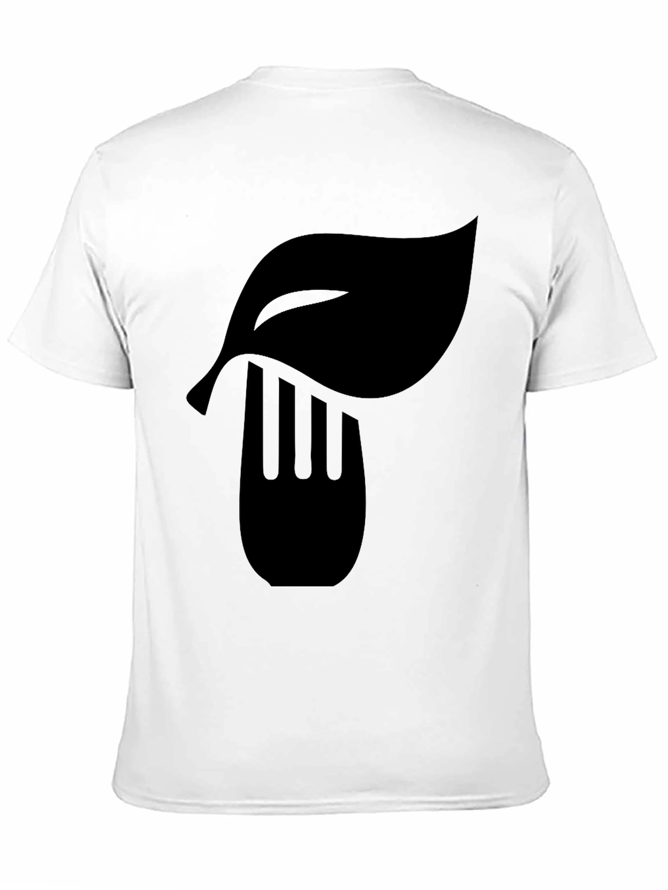 Leaf & Fork Graphic Black T-Shirt