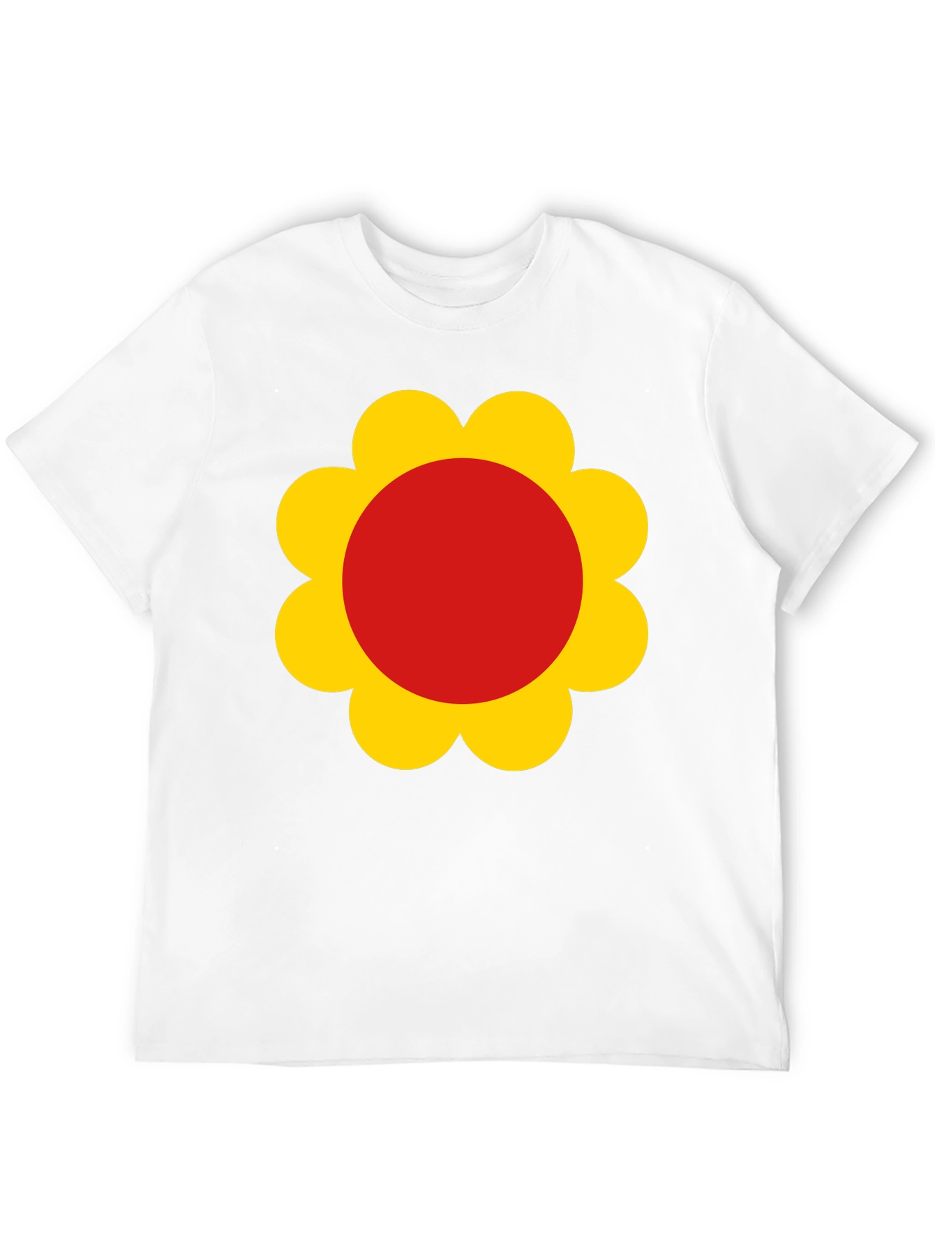 Retro Flower Power Black T-Shirt