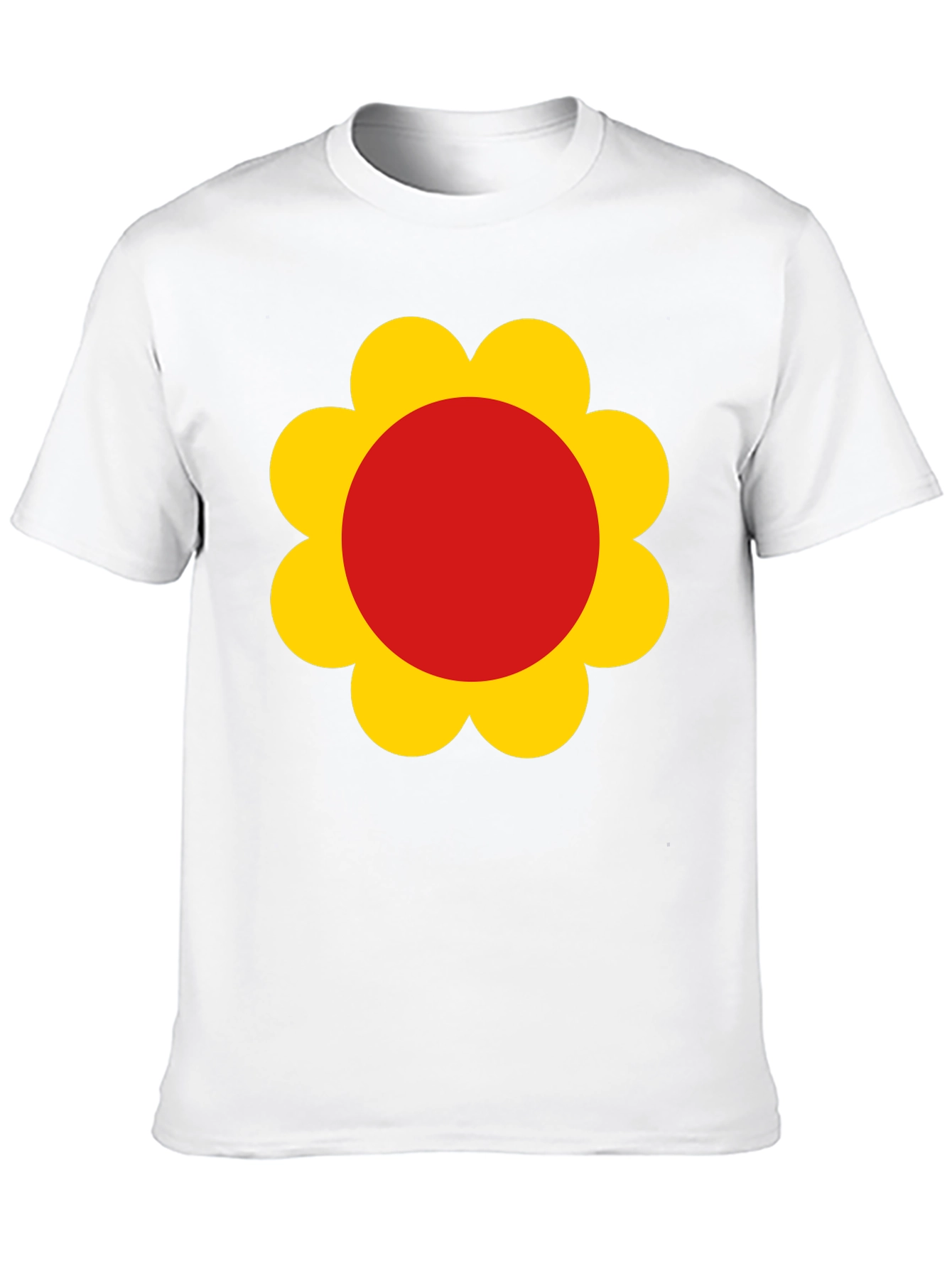 Retro Flower Power Black T-Shirt