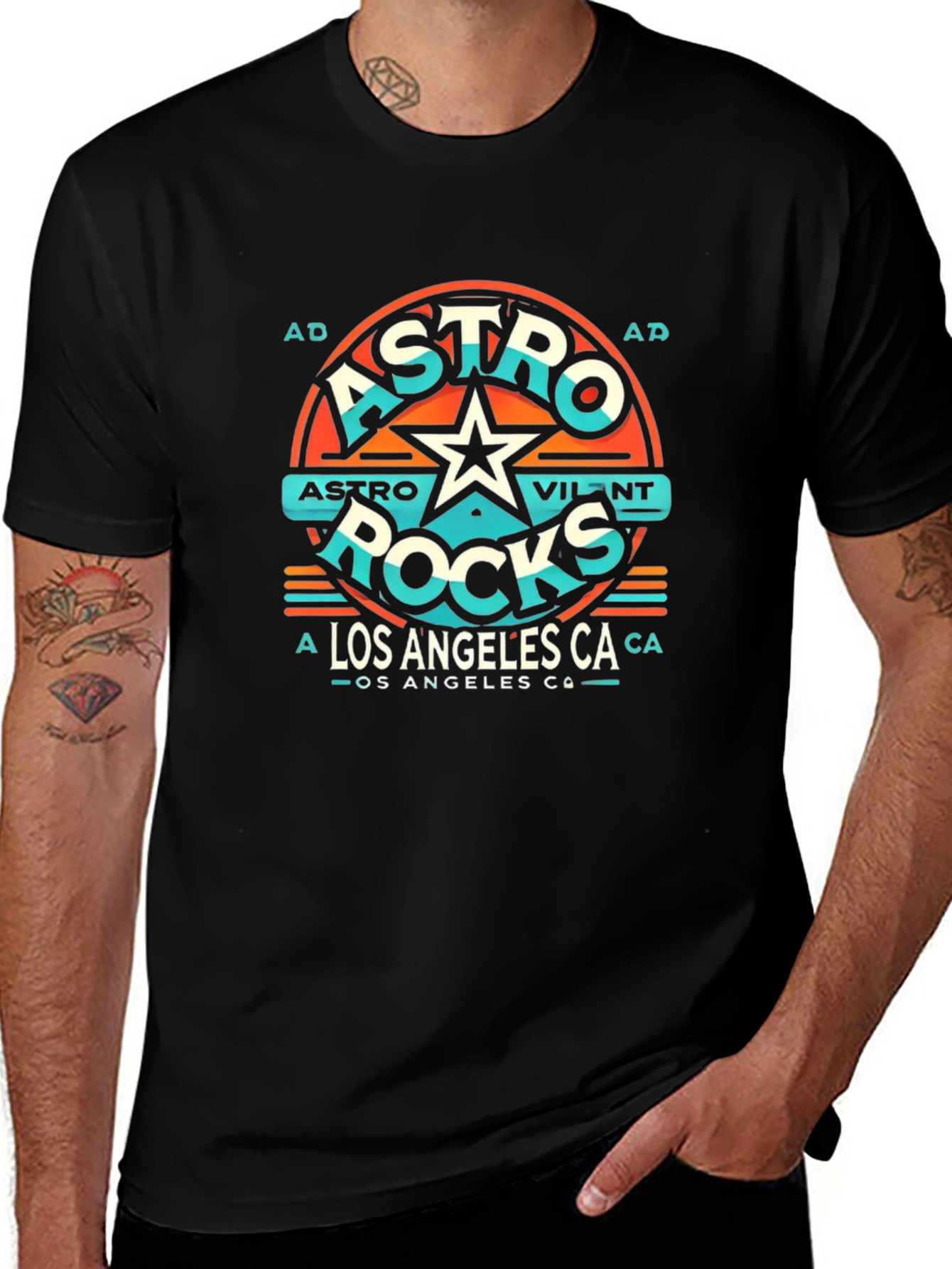 Astro Rocks Graphic Tee - Los Angeles CA T-Shirt