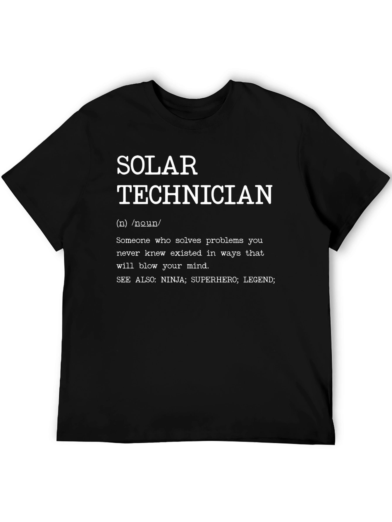 Solar Technician Definition Graphic T-Shirt