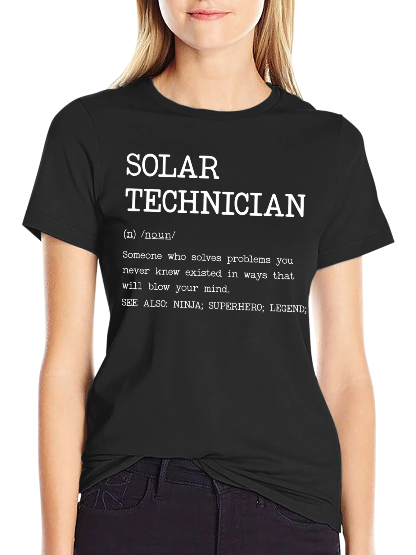 Solar Technician Definition Graphic T-Shirt