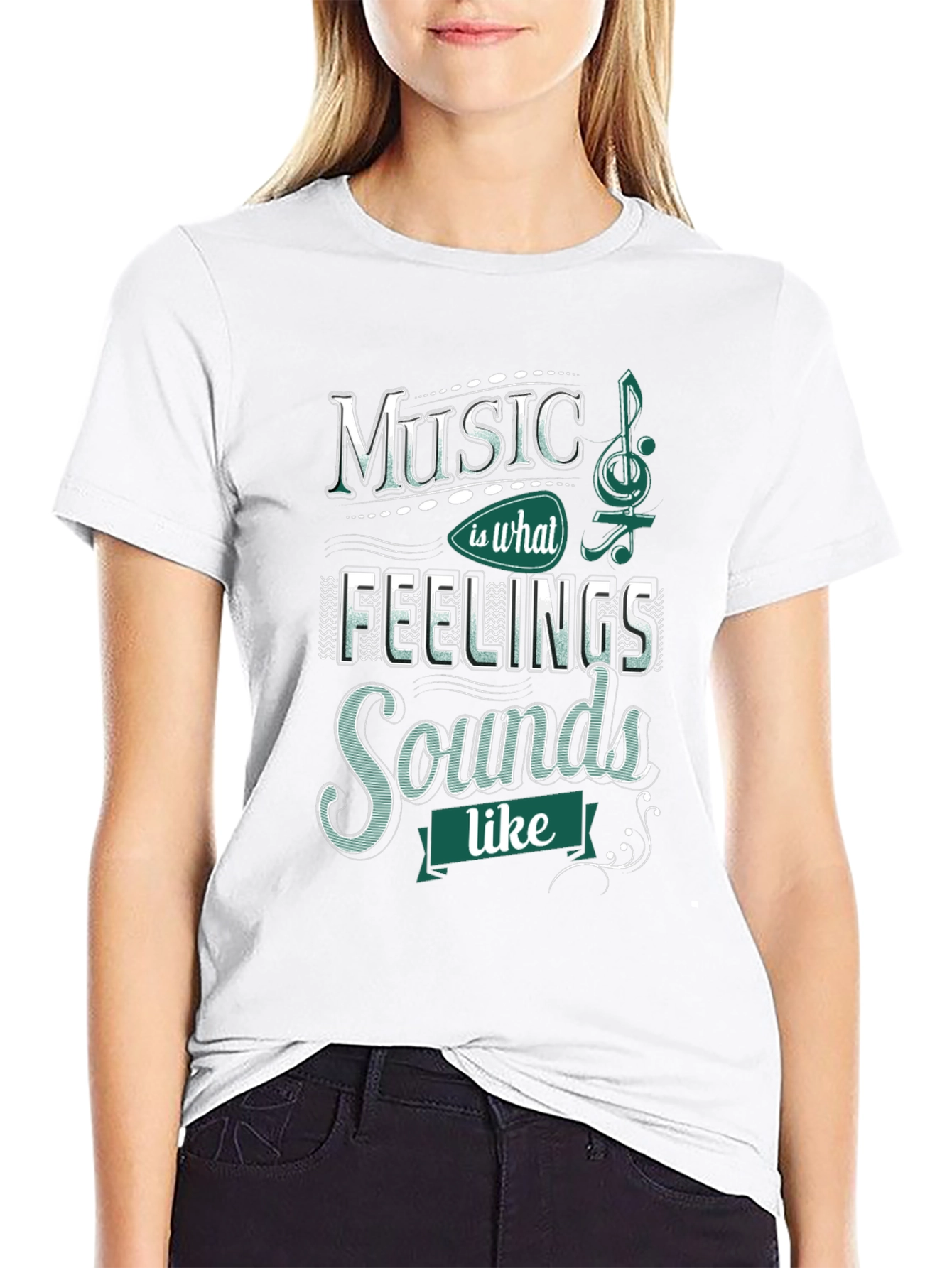 Music is What Feelings Sound Like T-Shirt