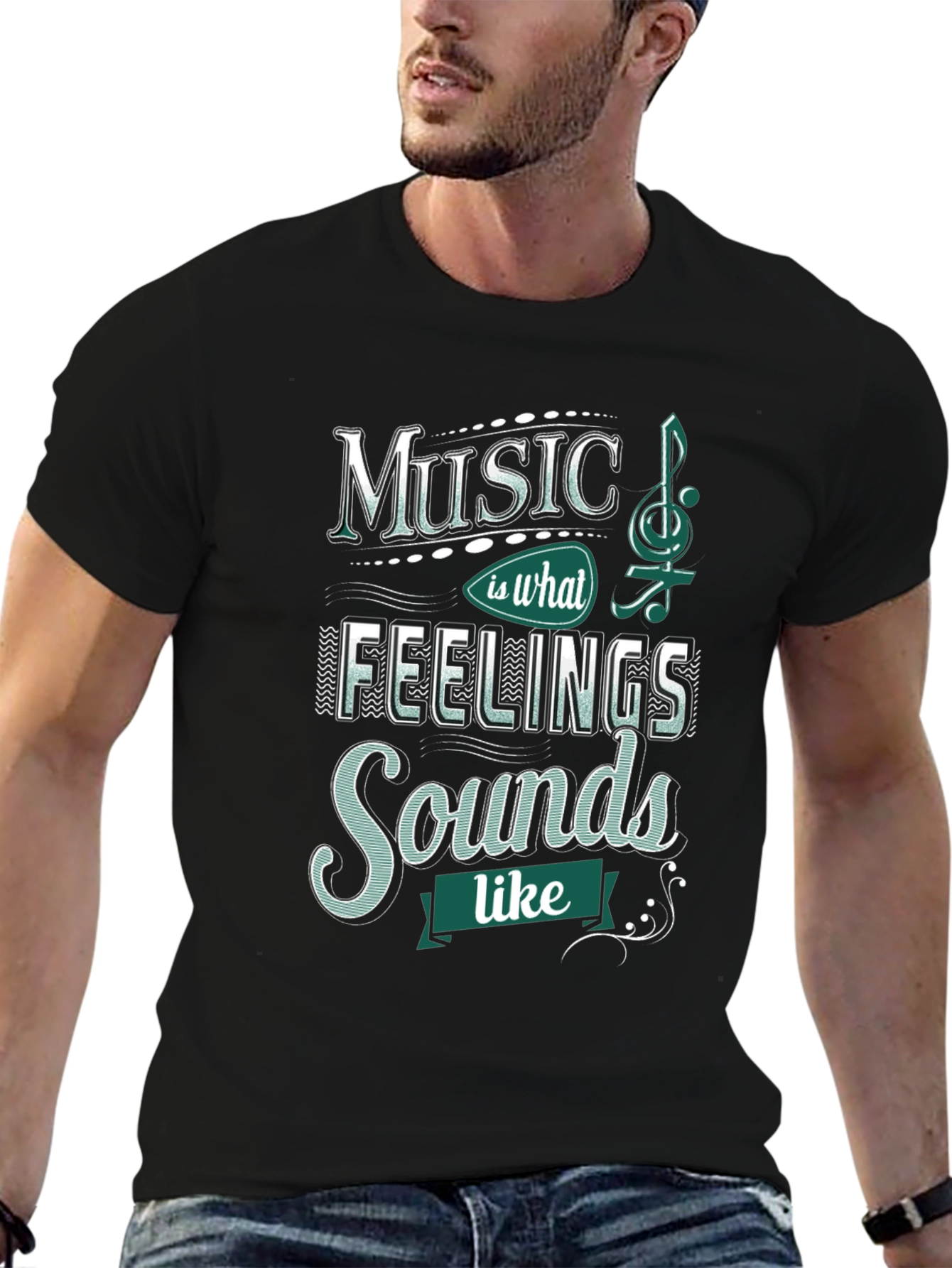 Music is What Feelings Sound Like T-Shirt