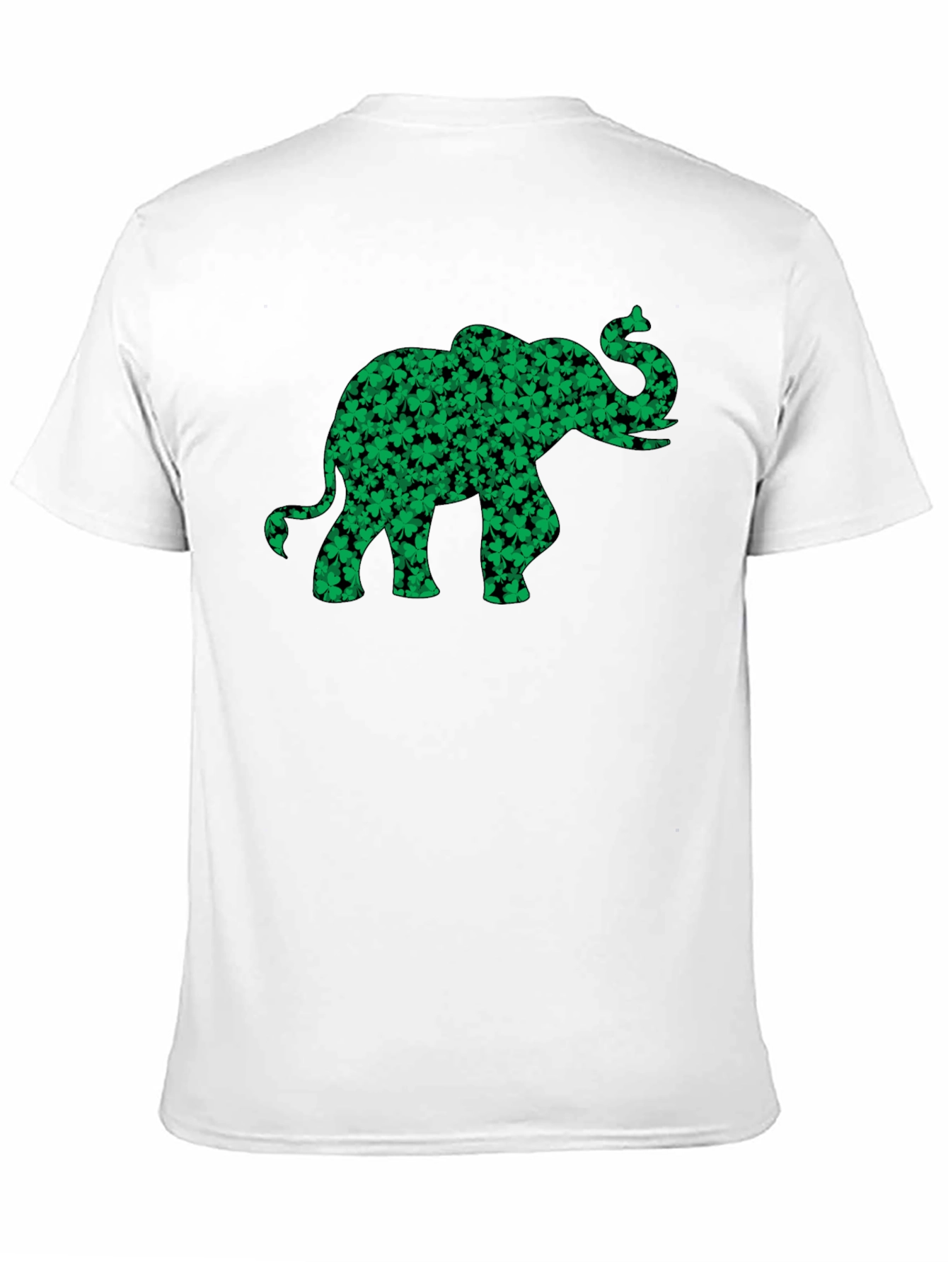 Shamrock Elephant Graphic Tee - Lucky Black T-Shirt