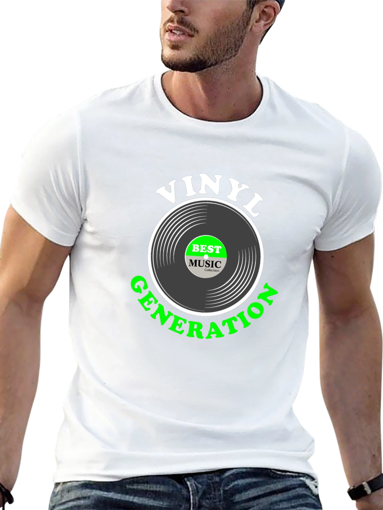 Vinyl Generation Black T-Shirt