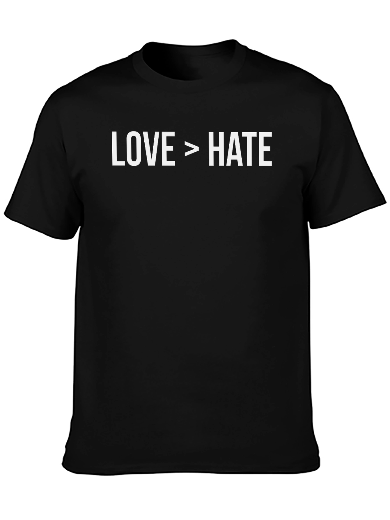 Love > Hate Graphic Tee - Stylish Statement T-Shirt