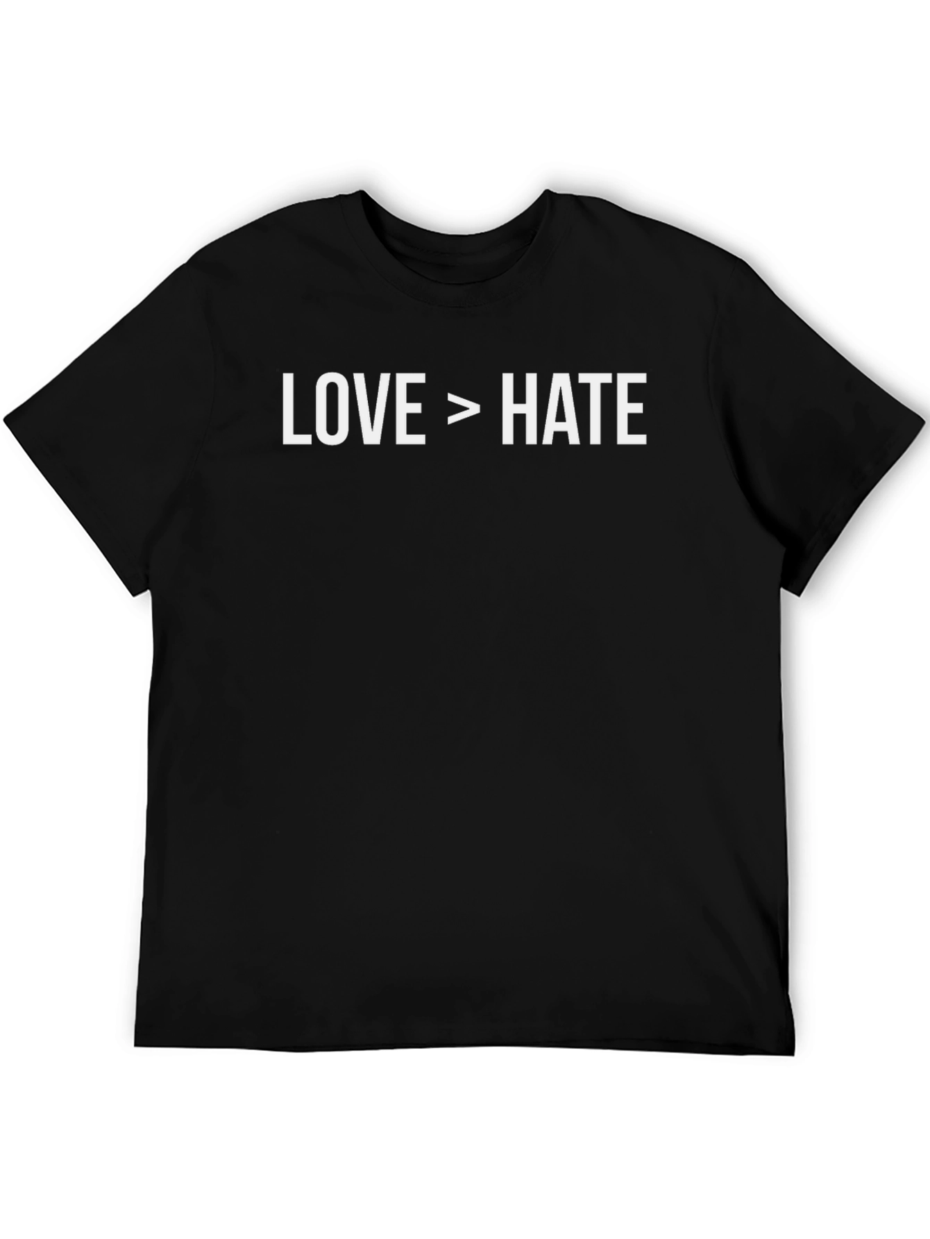 Love > Hate Graphic Tee - Stylish Statement T-Shirt