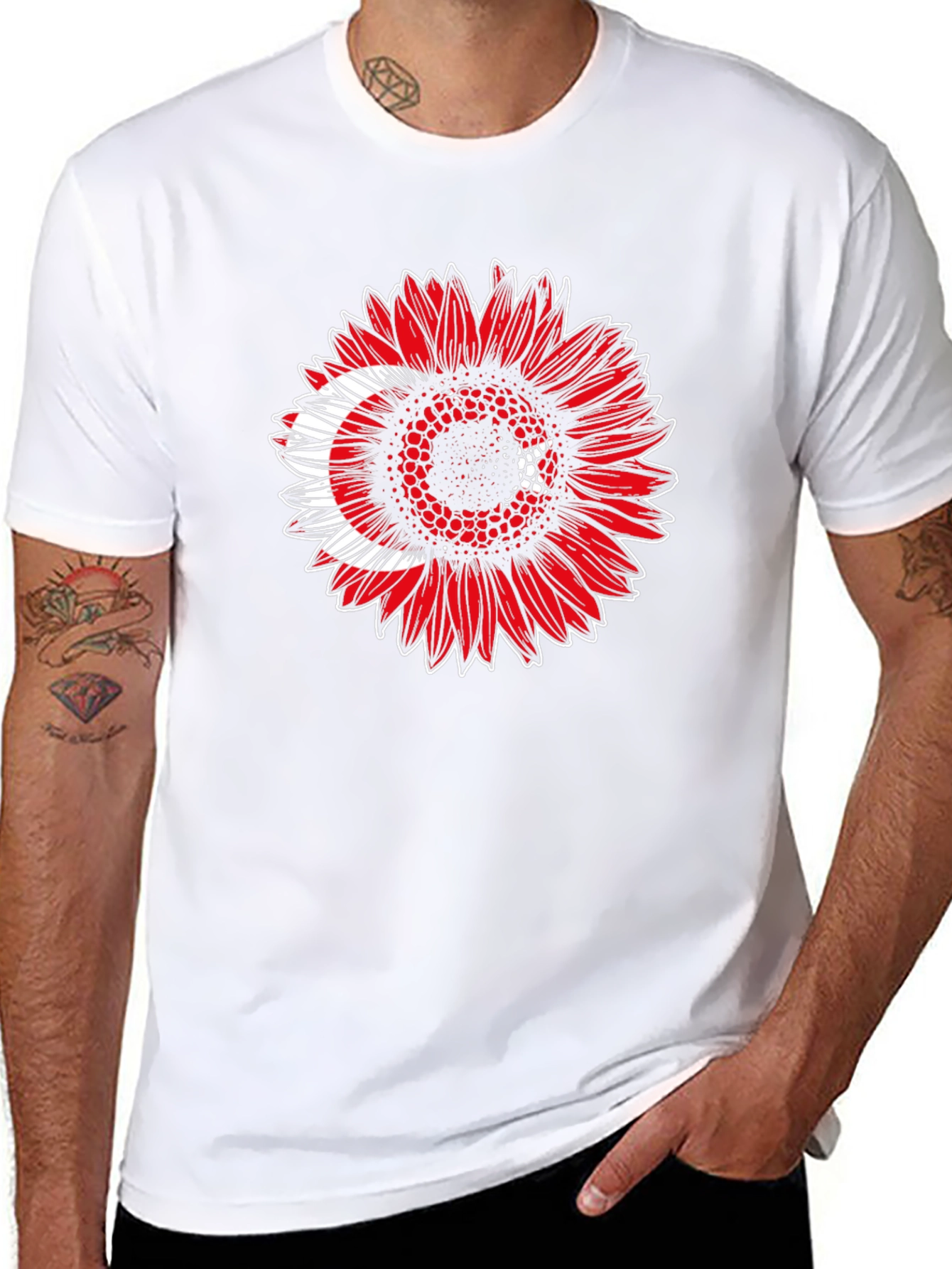 Turkey Flag Sunflower T-Shirt