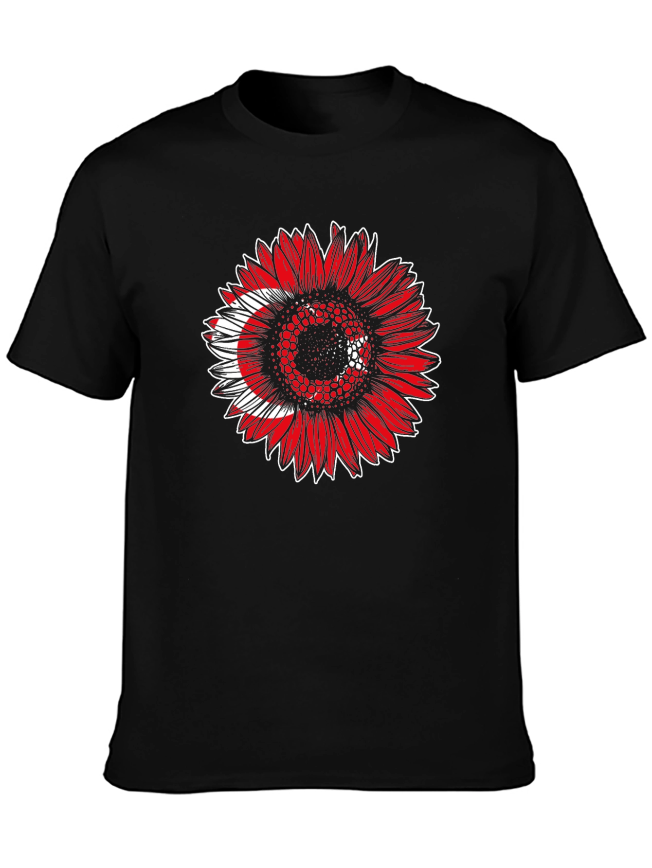 Turkey Flag Sunflower T-Shirt