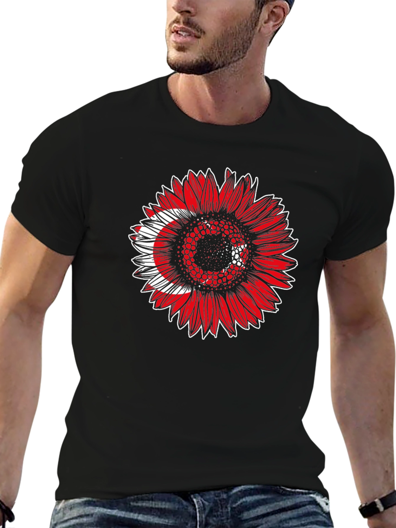 Turkey Flag Sunflower T-Shirt