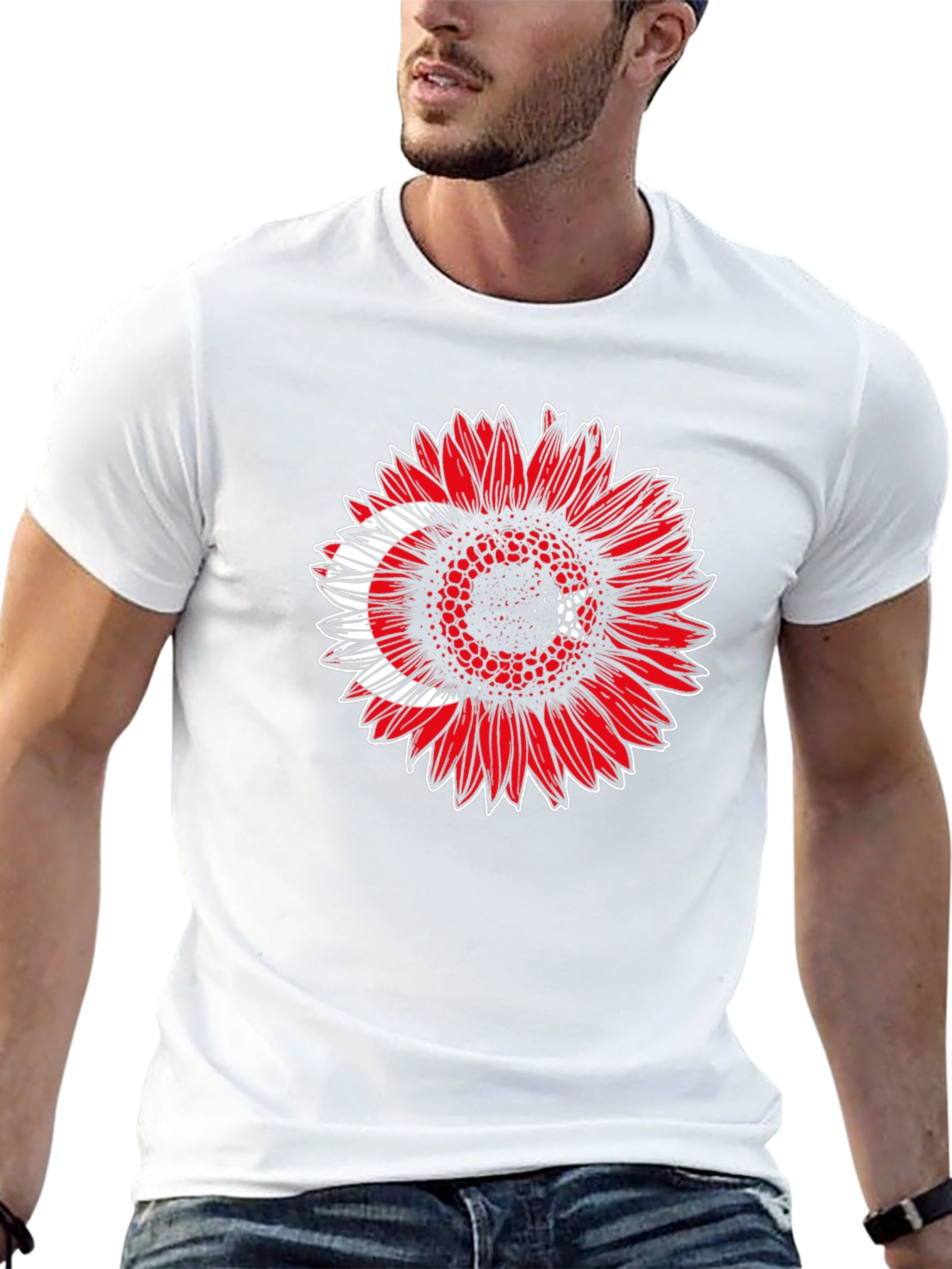 Turkey Flag Sunflower T-Shirt