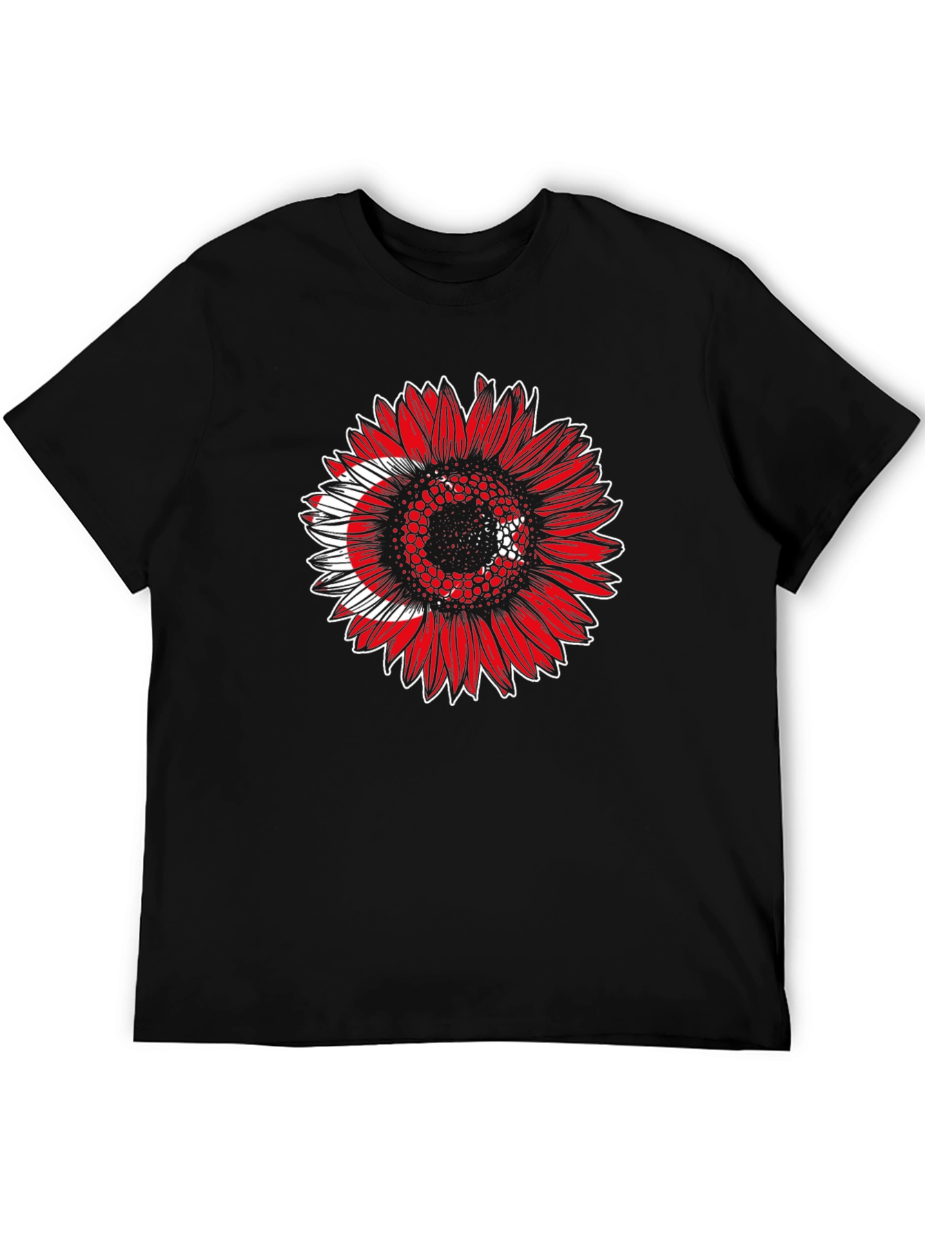 Turkey Flag Sunflower T-Shirt